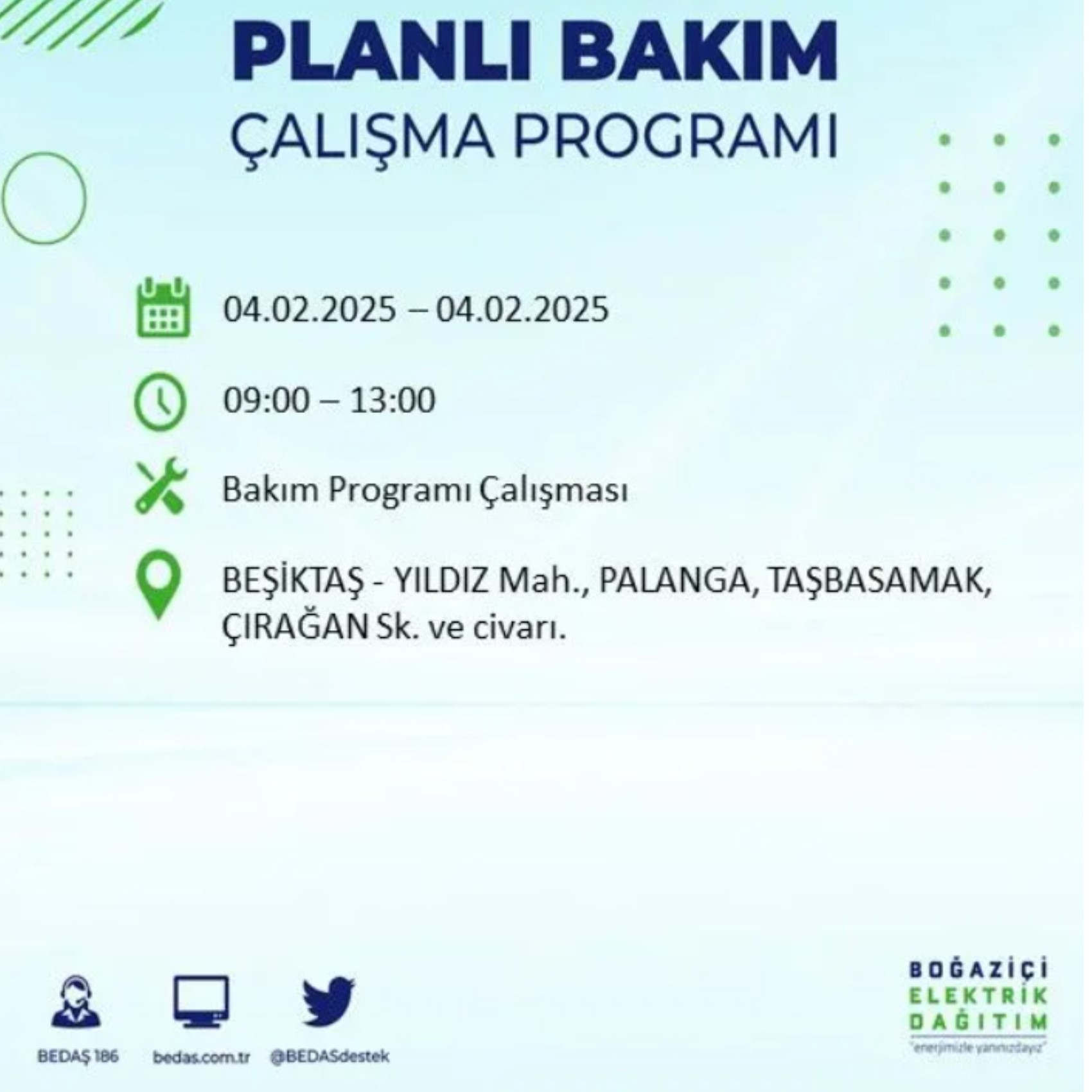 BEDAŞ açıkladı... İstanbul'da elektrik kesintisi: 4 Şubat'ta hangi mahalleler etkilenecek?