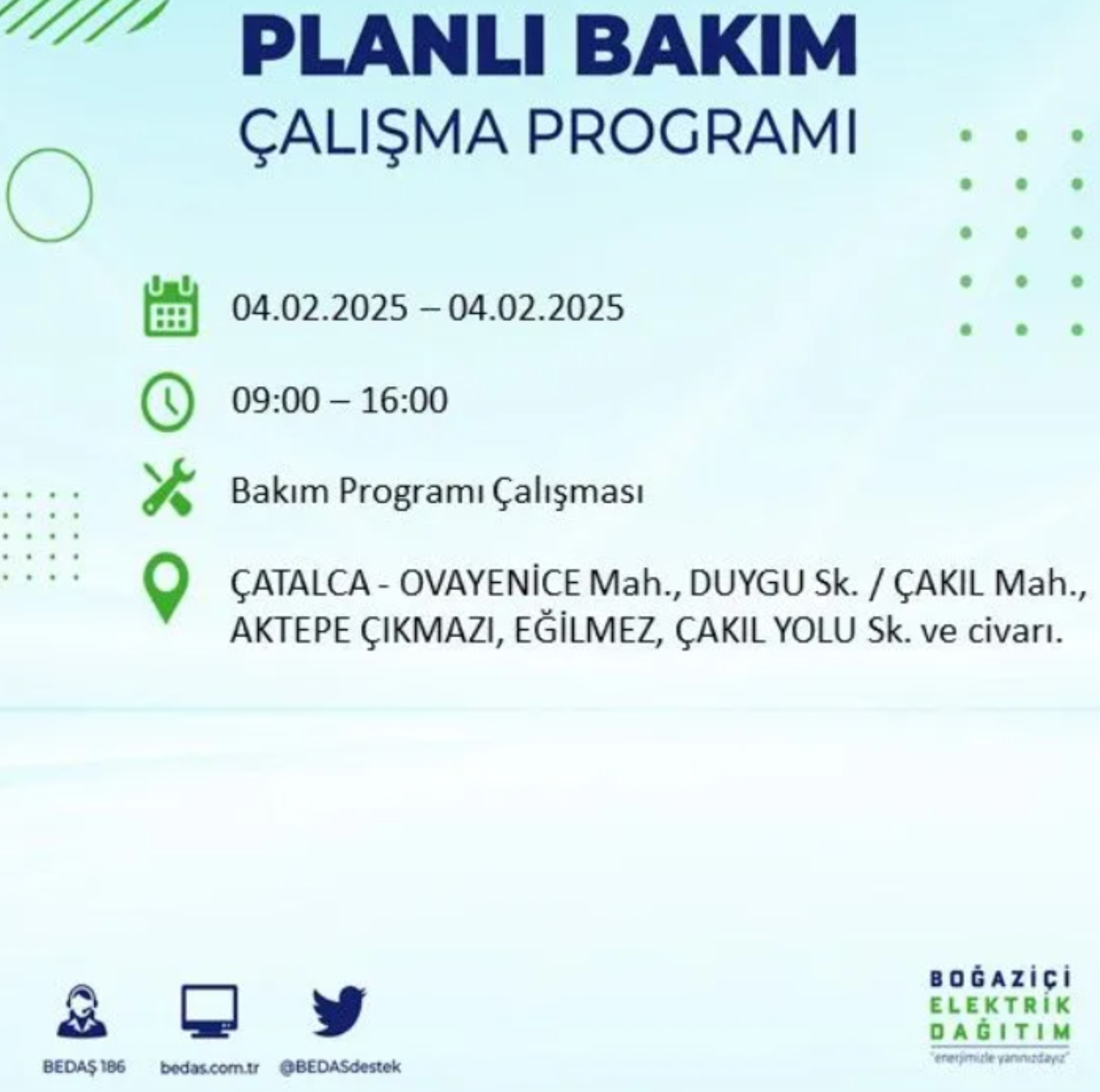 BEDAŞ açıkladı... İstanbul'da elektrik kesintisi: 4 Şubat'ta hangi mahalleler etkilenecek?