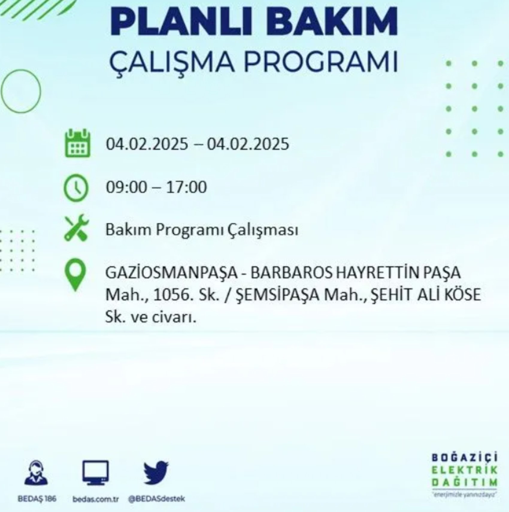 BEDAŞ açıkladı... İstanbul'da elektrik kesintisi: 4 Şubat'ta hangi mahalleler etkilenecek?