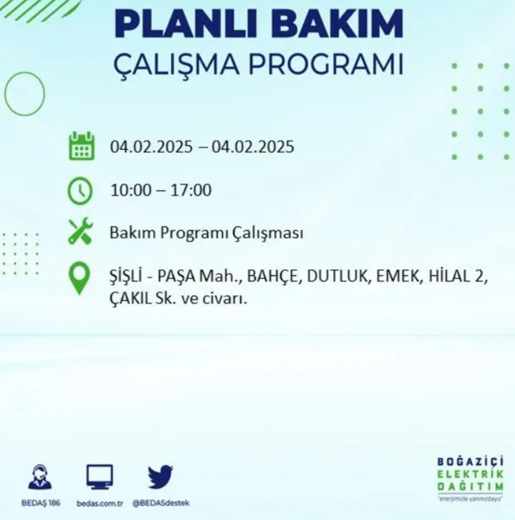 BEDAŞ açıkladı... İstanbul'da elektrik kesintisi: 4 Şubat'ta hangi mahalleler etkilenecek?