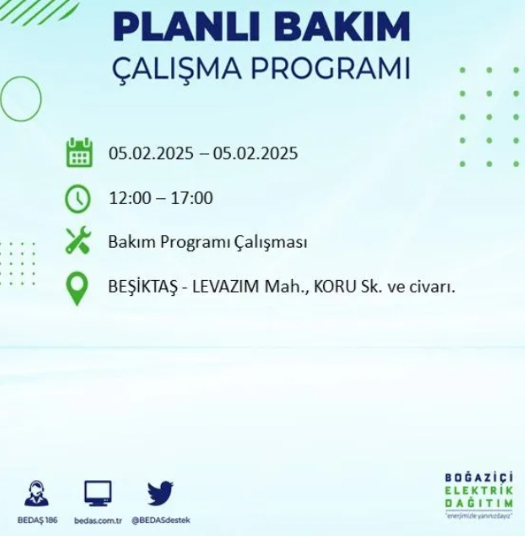 BEDAŞ açıkladı... İstanbul'da elektrik kesintisi: 5 Şubat'ta hangi mahalleler etkilenecek?