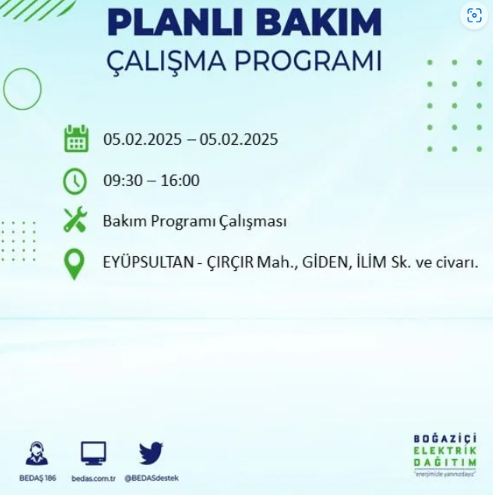 BEDAŞ açıkladı... İstanbul'da elektrik kesintisi: 5 Şubat'ta hangi mahalleler etkilenecek?