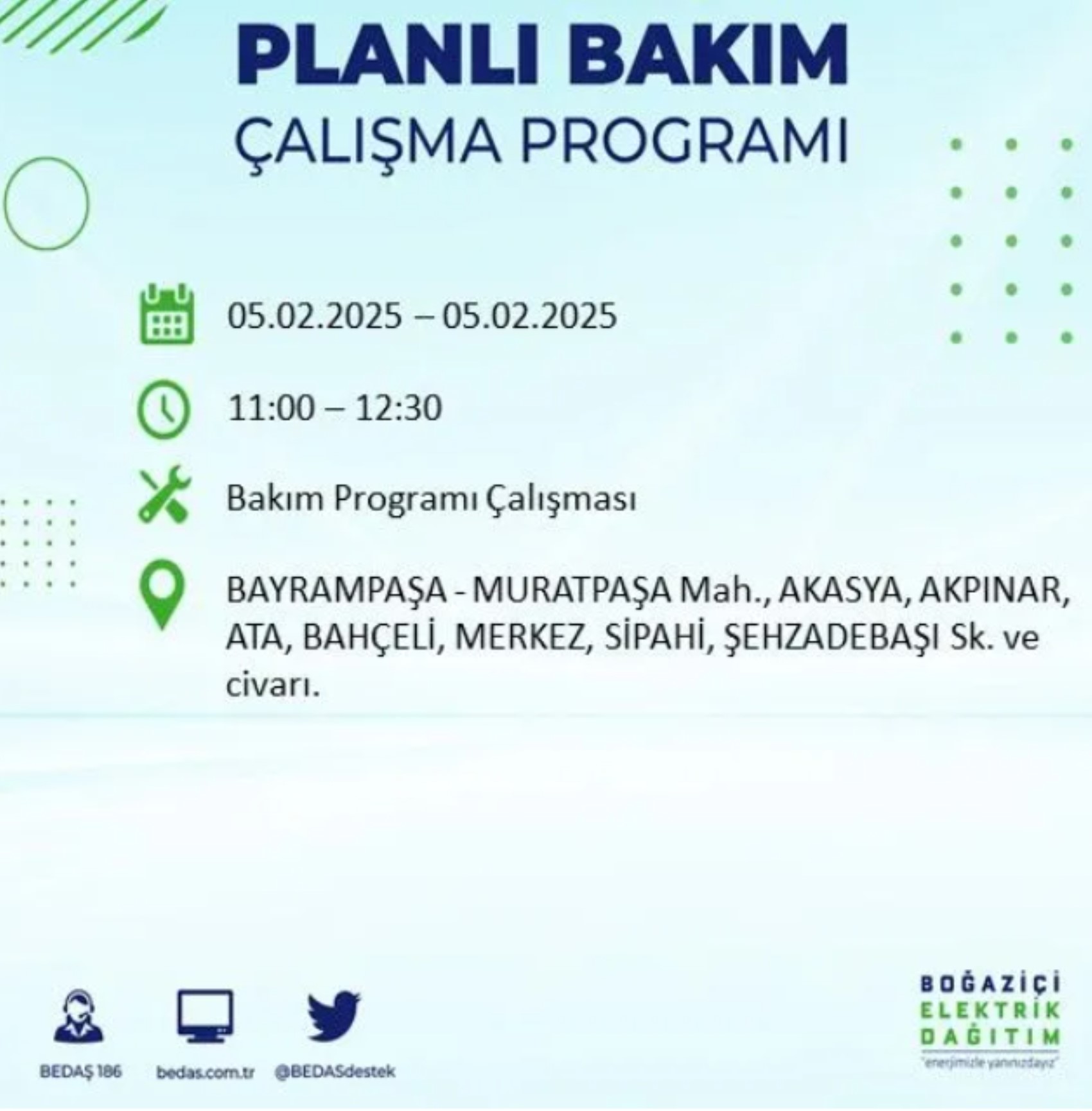 BEDAŞ açıkladı... İstanbul'da elektrik kesintisi: 5 Şubat'ta hangi mahalleler etkilenecek?