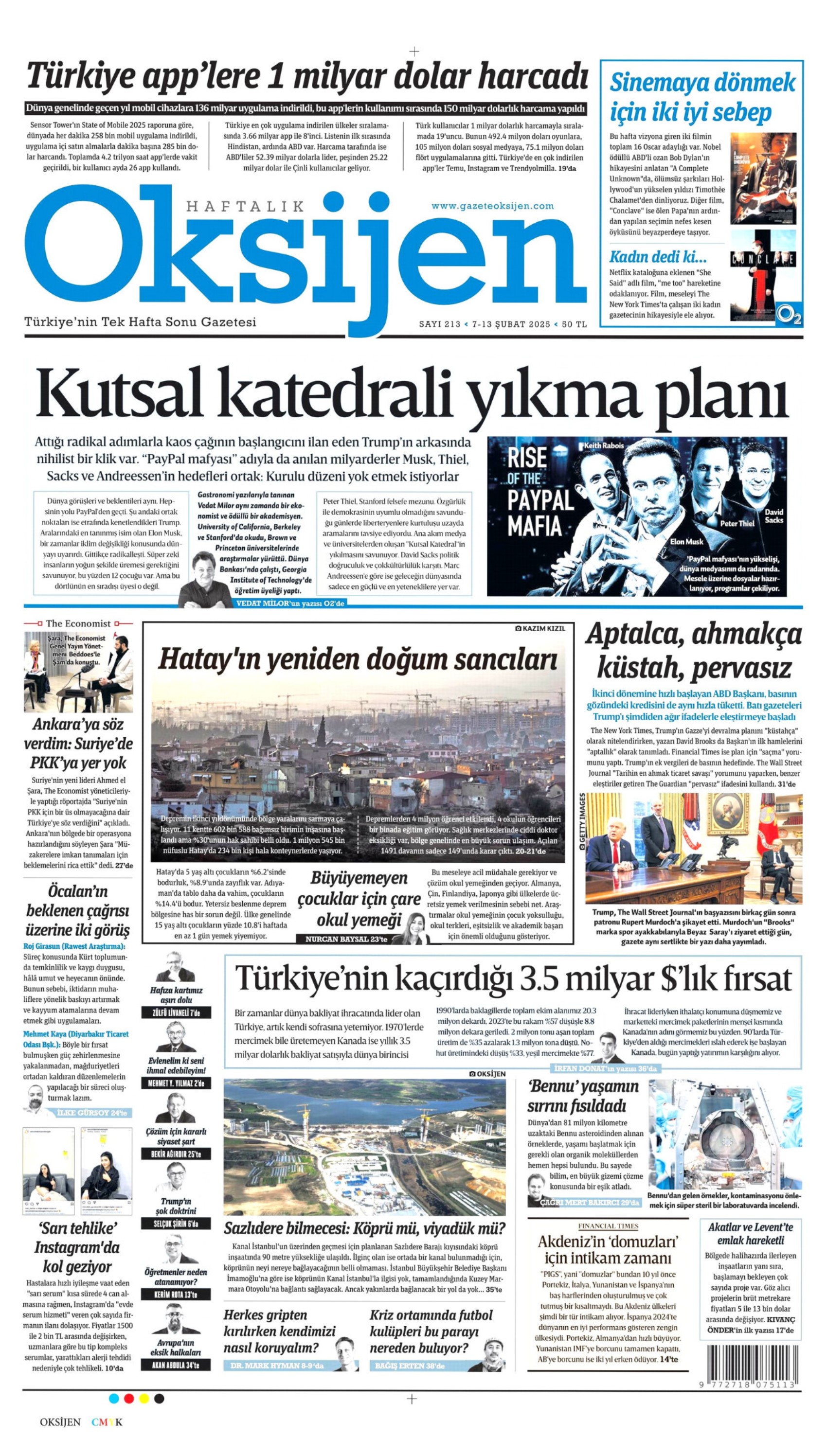 Erdoğan'ın 6 Şubat konuşması gazetelerde: Bizden başkası altından kalkamazdı (7 Şubat 2025 gazete manşetleri)