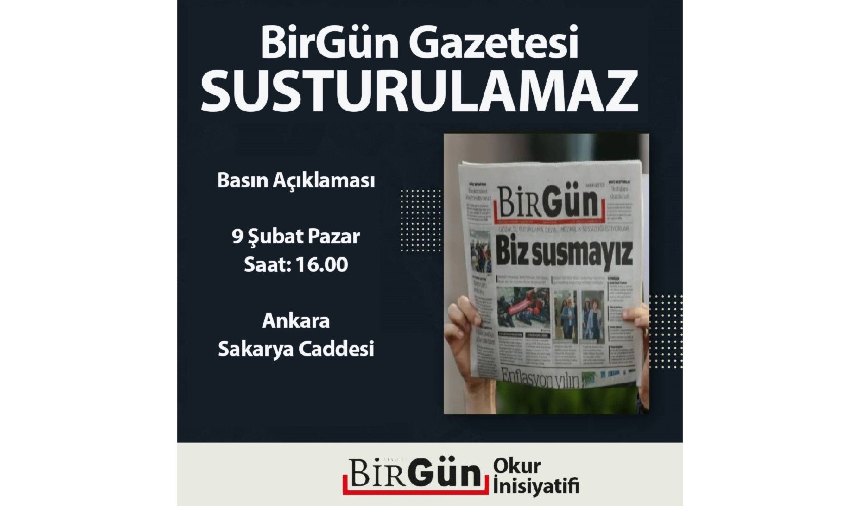 Gözaltındaki BirGün çalışanları için üç büyük kentte eylem: 'Arkadaşlarımızın yanındayız'