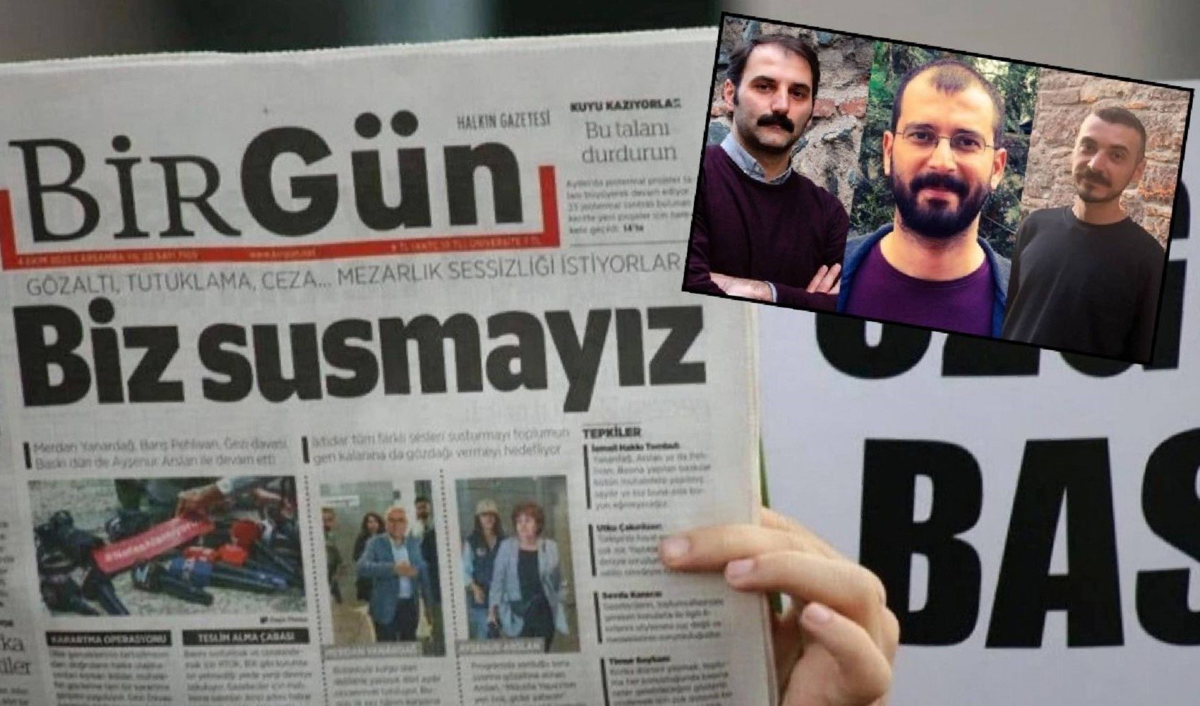 Gözaltındaki BirGün çalışanları için üç büyük kentte eylem: 'Arkadaşlarımızın yanındayız'