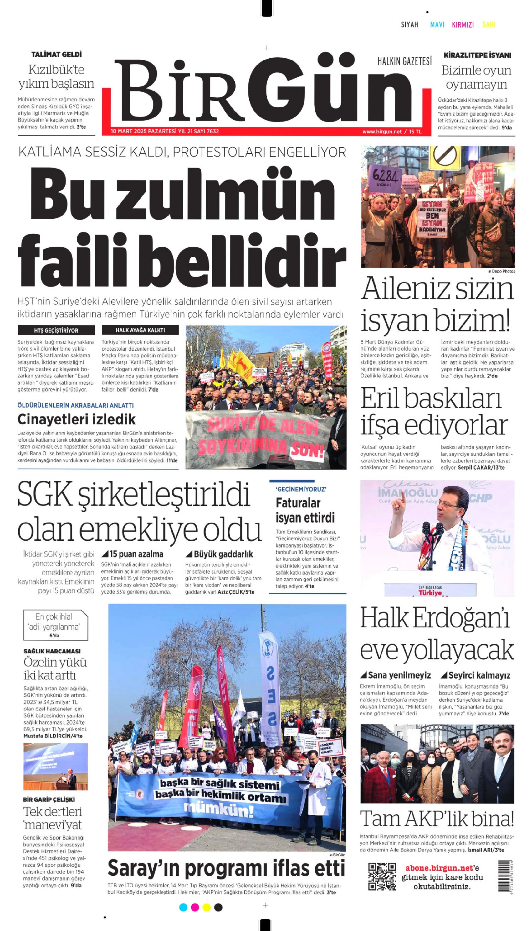 10 Mart 2025 gazete manşetleri: Gazeteler, Bahçeli'nin PKK açıklamasını nasıl gördü?