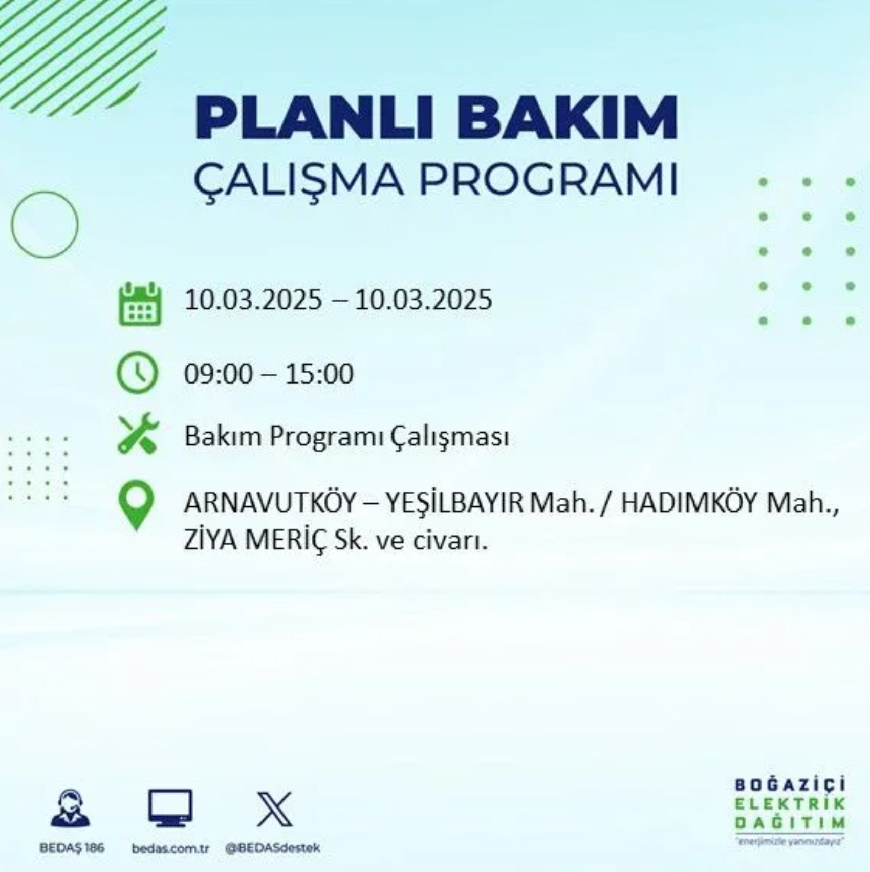 BEDAŞ açıkladı... İstanbul'da elektrik kesintisi: 10 Mart'ta hangi mahalleler etkilenecek?