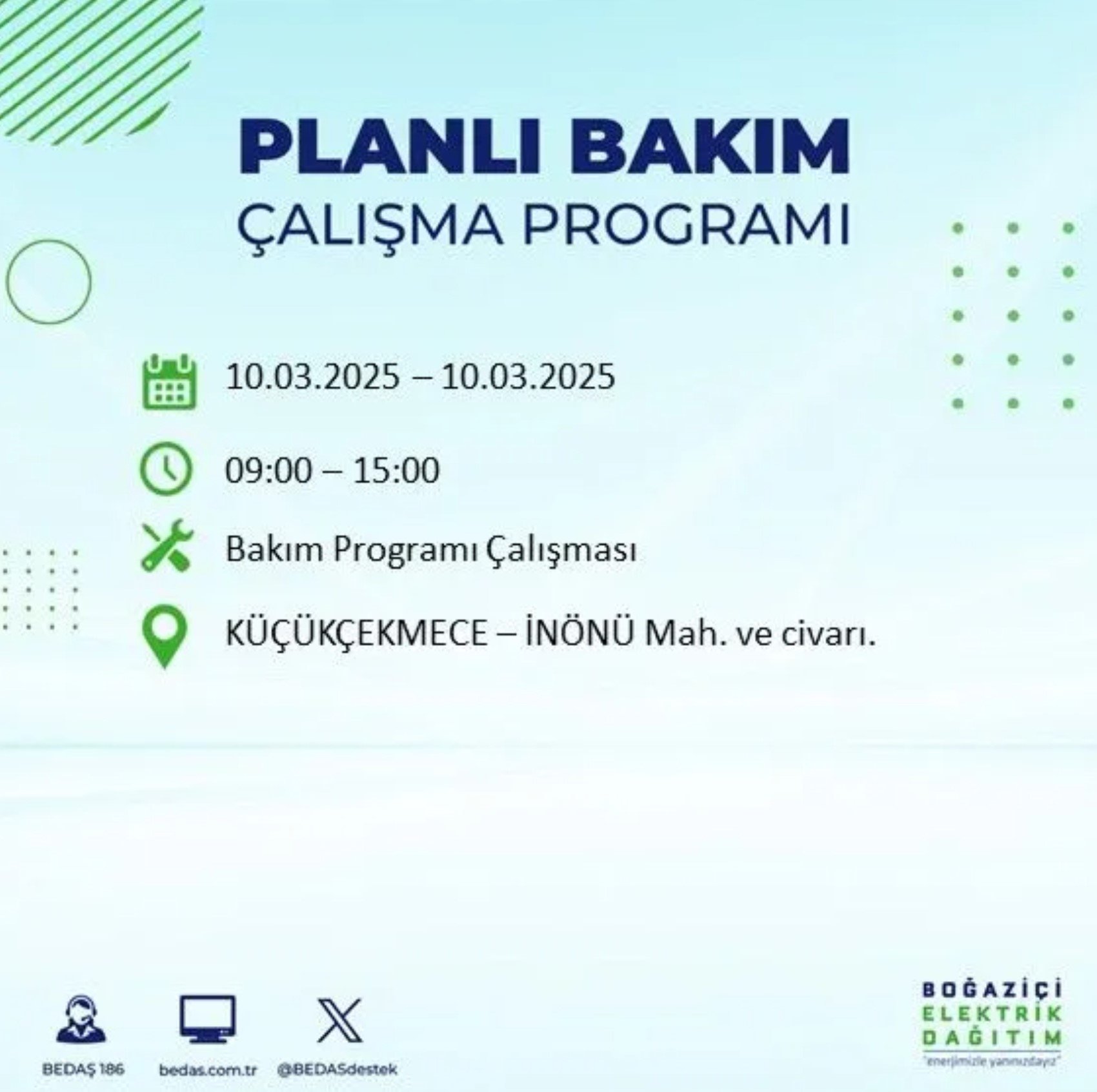 BEDAŞ açıkladı... İstanbul'da elektrik kesintisi: 10 Mart'ta hangi mahalleler etkilenecek?