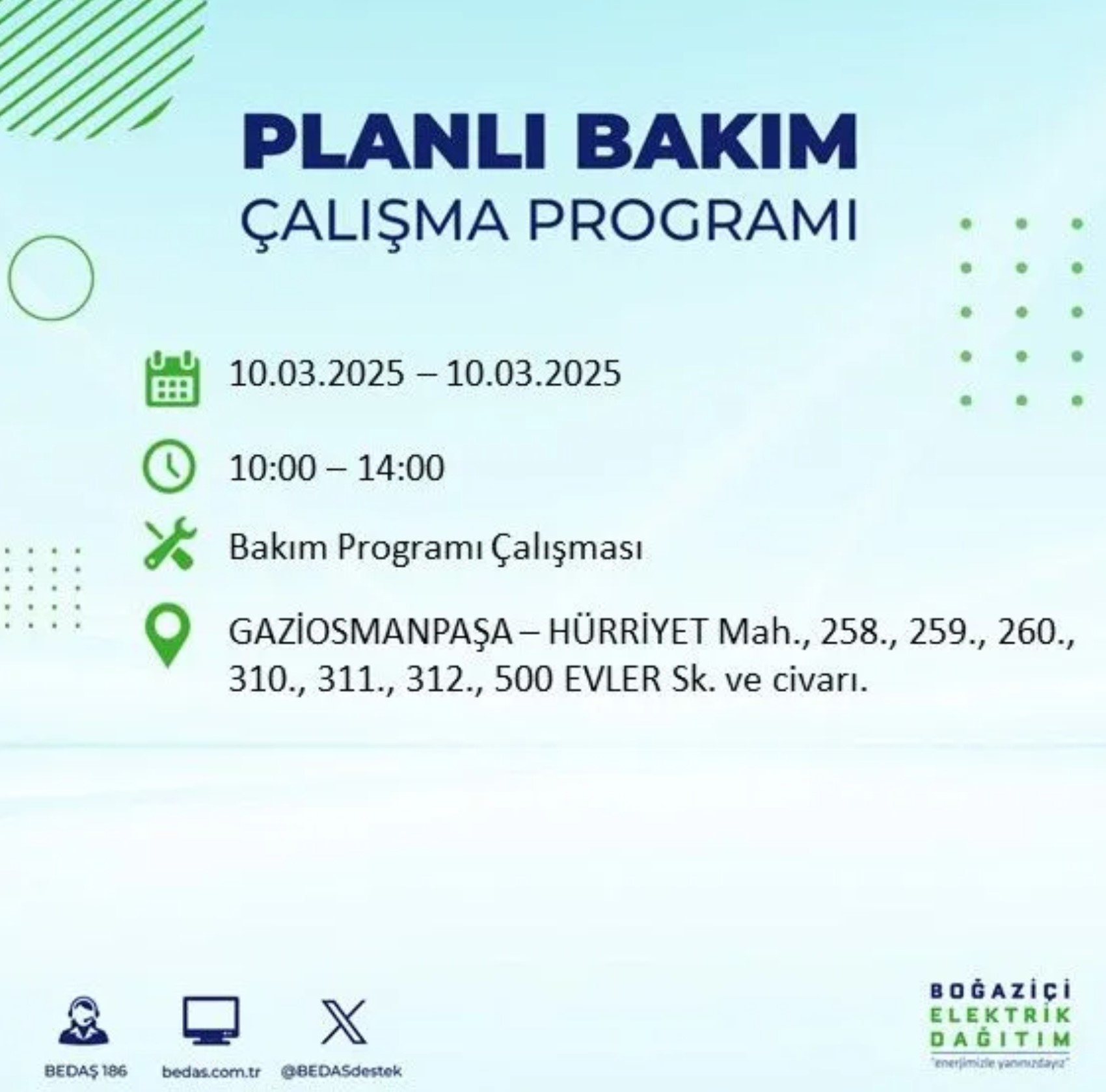 BEDAŞ açıkladı... İstanbul'da elektrik kesintisi: 10 Mart'ta hangi mahalleler etkilenecek?