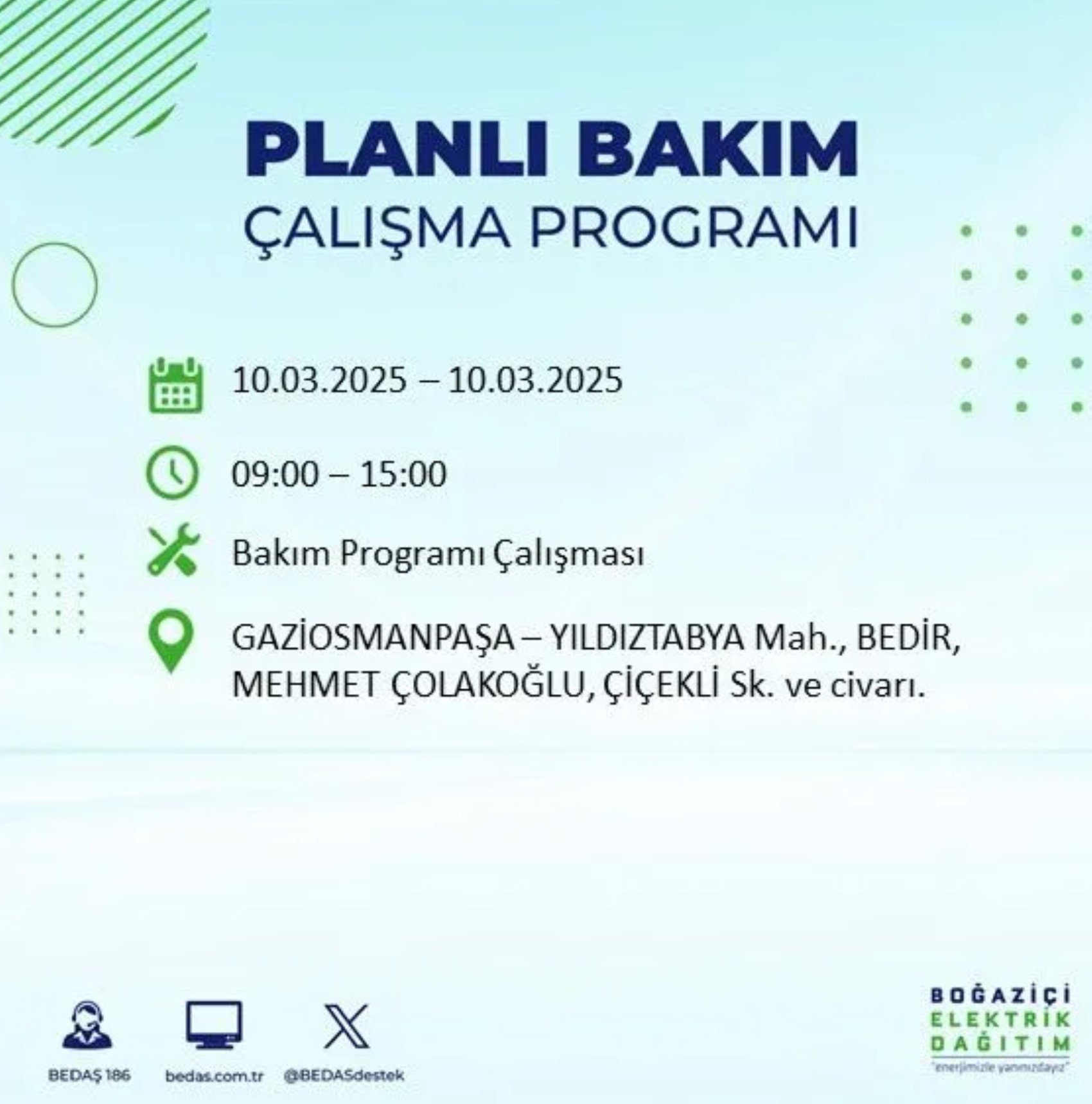 BEDAŞ açıkladı... İstanbul'da elektrik kesintisi: 10 Mart'ta hangi mahalleler etkilenecek?