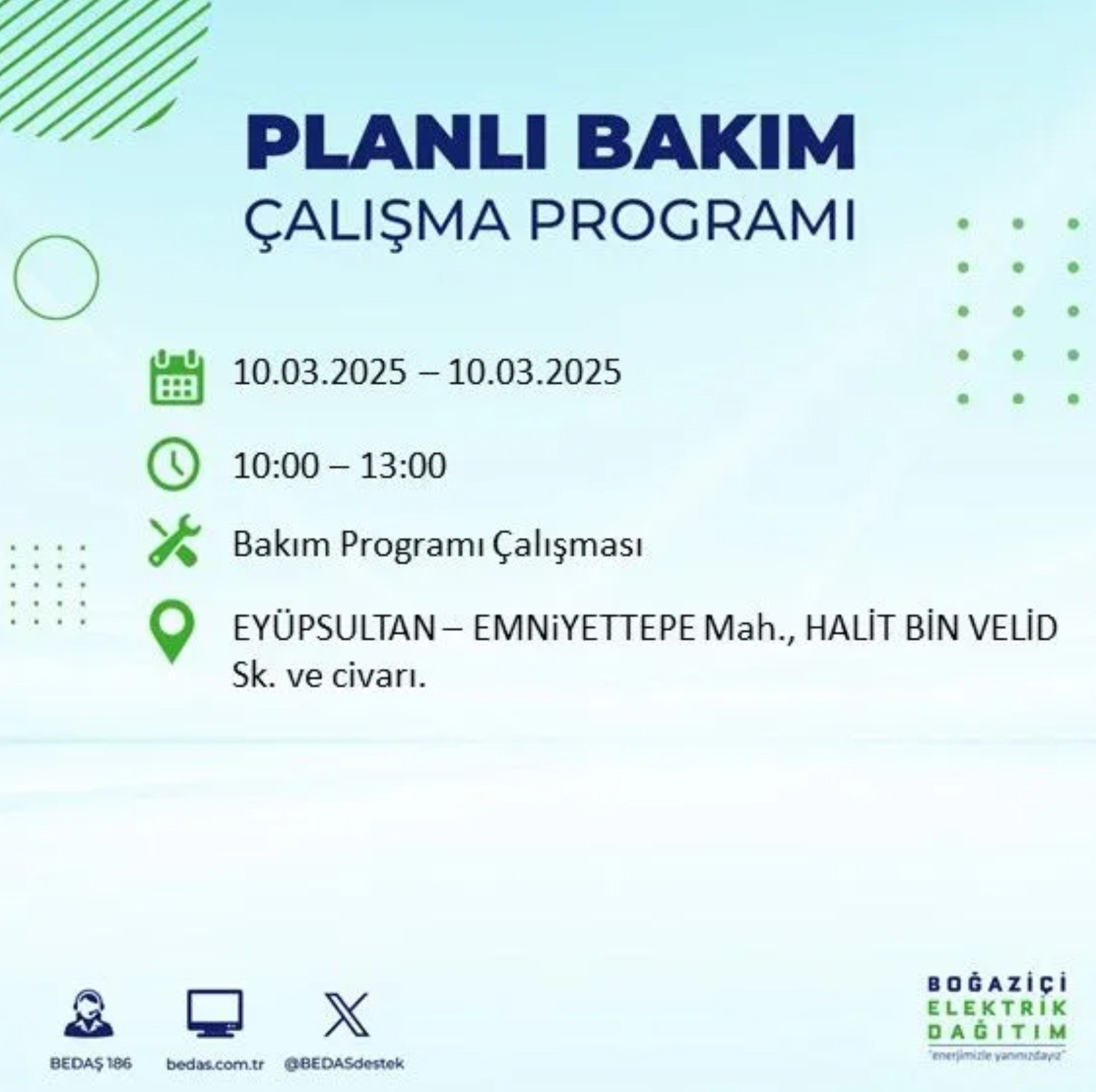 BEDAŞ açıkladı... İstanbul'da elektrik kesintisi: 10 Mart'ta hangi mahalleler etkilenecek?