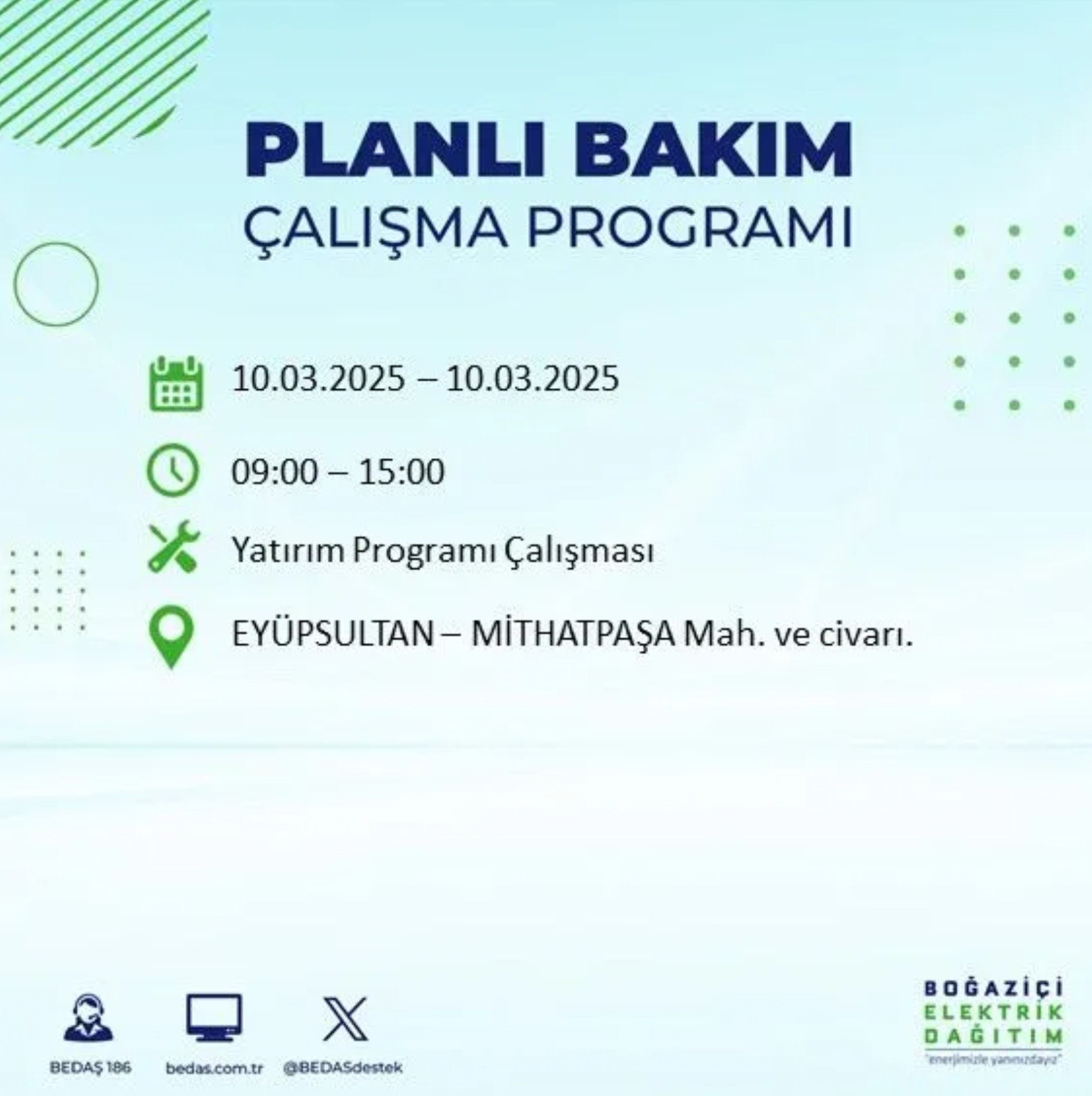 BEDAŞ açıkladı... İstanbul'da elektrik kesintisi: 10 Mart'ta hangi mahalleler etkilenecek?