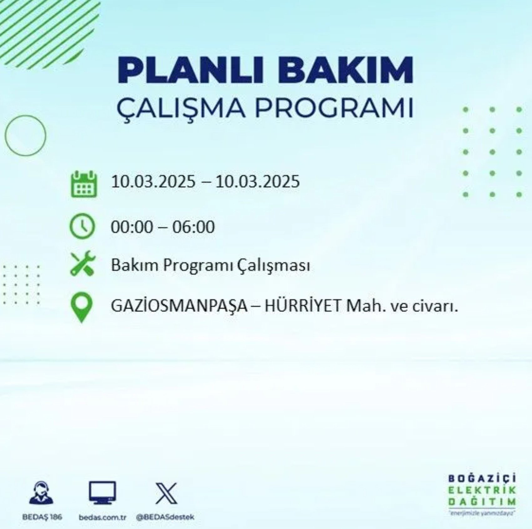 BEDAŞ açıkladı... İstanbul'da elektrik kesintisi: 10 Mart'ta hangi mahalleler etkilenecek?