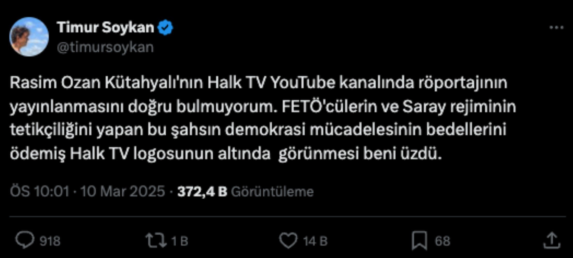 Halk TV’yi karıştıran Rasim Ozan Kütahyalı röportajı! Tepkiler gecikmedi, ROK’tan ilk açıklama geldi