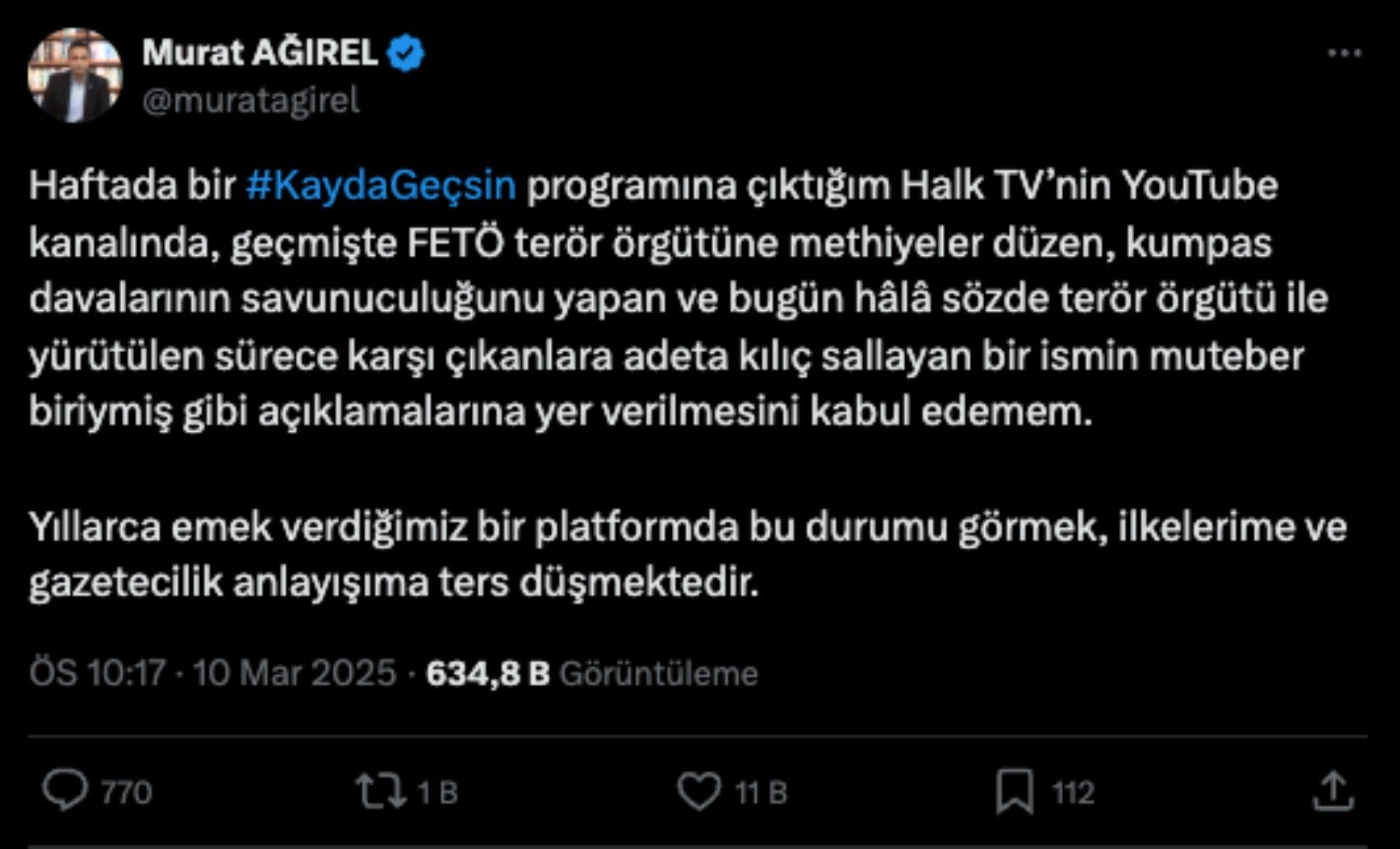 Halk TV’yi karıştıran Rasim Ozan Kütahyalı röportajı! Tepkiler gecikmedi, ROK’tan ilk açıklama geldi