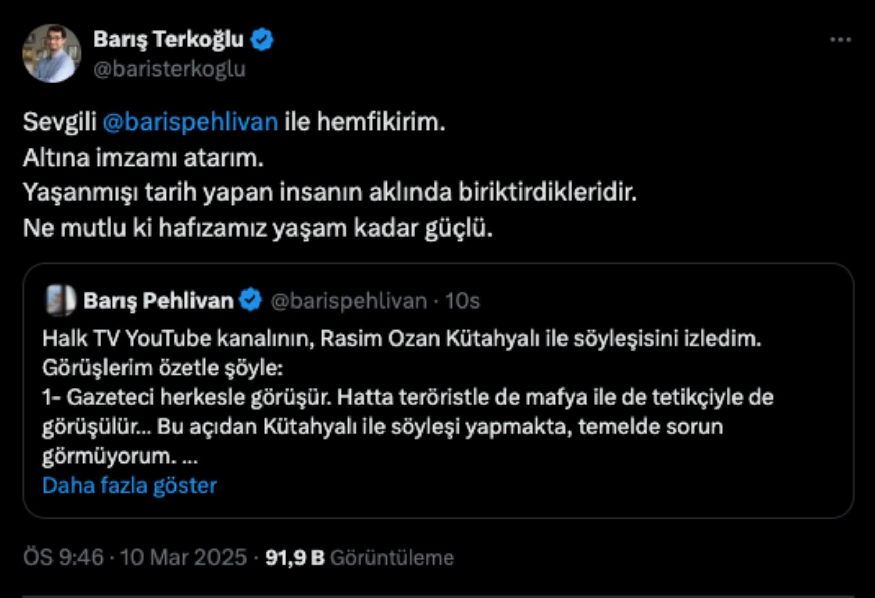 Halk TV’yi karıştıran Rasim Ozan Kütahyalı röportajı! Tepkiler gecikmedi, ROK’tan ilk açıklama geldi