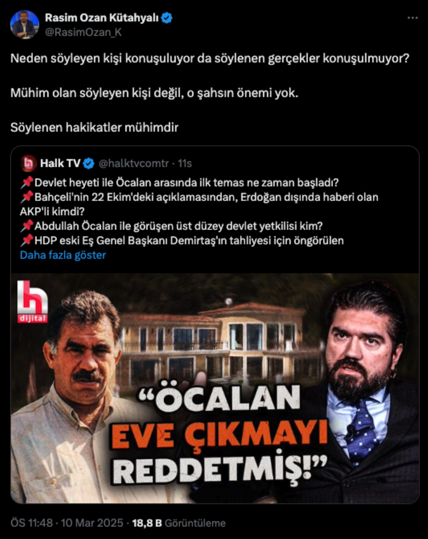 Halk TV’yi karıştıran Rasim Ozan Kütahyalı röportajı! Tepkiler gecikmedi, ROK’tan ilk açıklama geldi