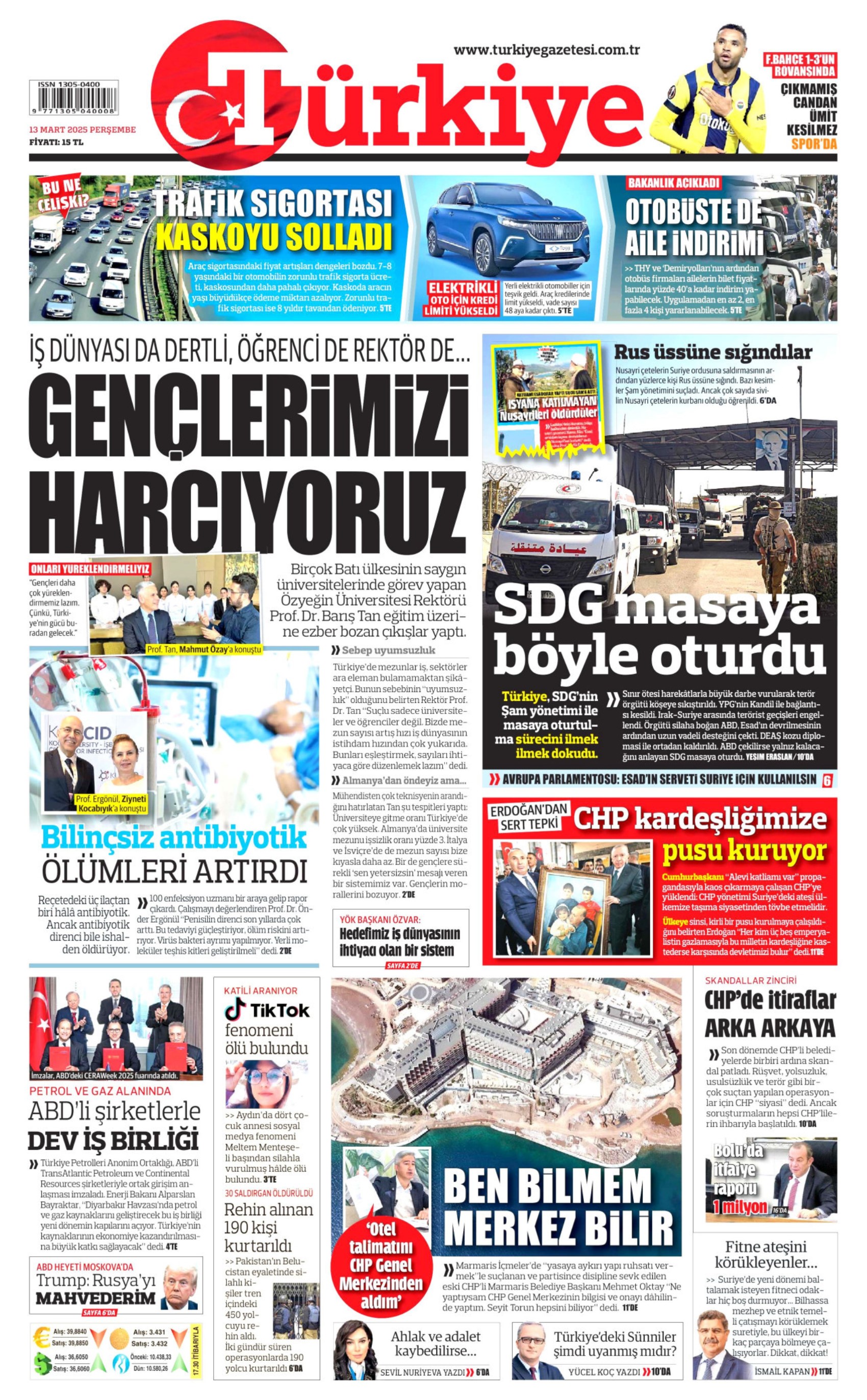 13 Mart 2025 gazete manşetleri: Gazeteler, Erdoğan'ın '3 bin liradan 4 bine çıktı, daha ne olacak' çıkışını nasıl gördü?