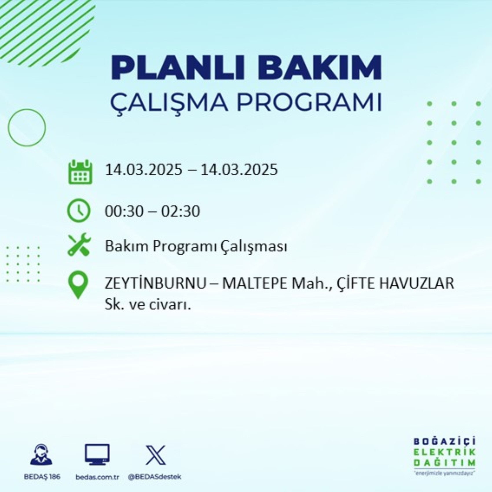 BEDAŞ açıkladı... İstanbul'da elektrik kesintisi: 14 Mart'ta hangi mahalleler etkilenecek?