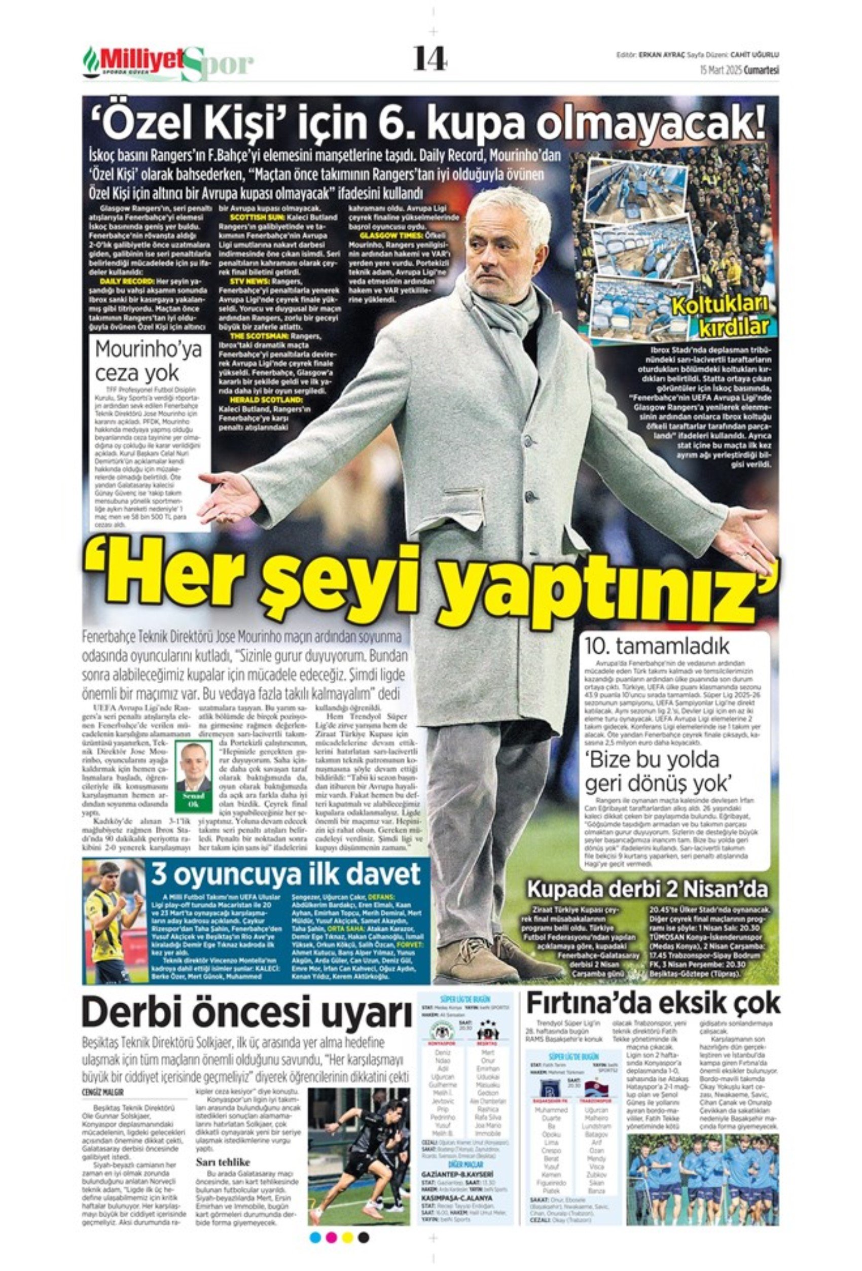 Sporda günün manşetleri: Osimhen kasırgası! UEFA Mourinho'dan rövanş mı aldı?