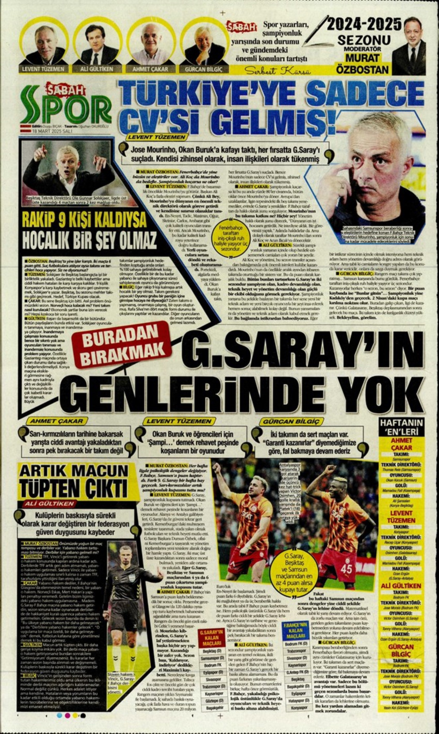 Sporda günün manşetleri: Osimhen'den Galatasaray'a mesaj var! 'Benden haber bekleyin'