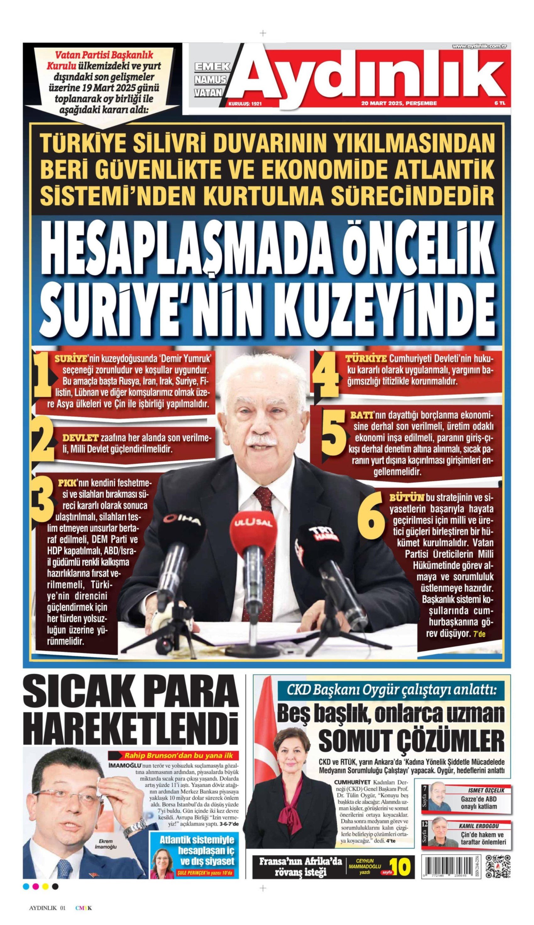 20 Mart 2025 gazete manşetleri: Gazeteler, Ekrem İmamoğlu'nun gözaltına alınmasını nasıl gördü?