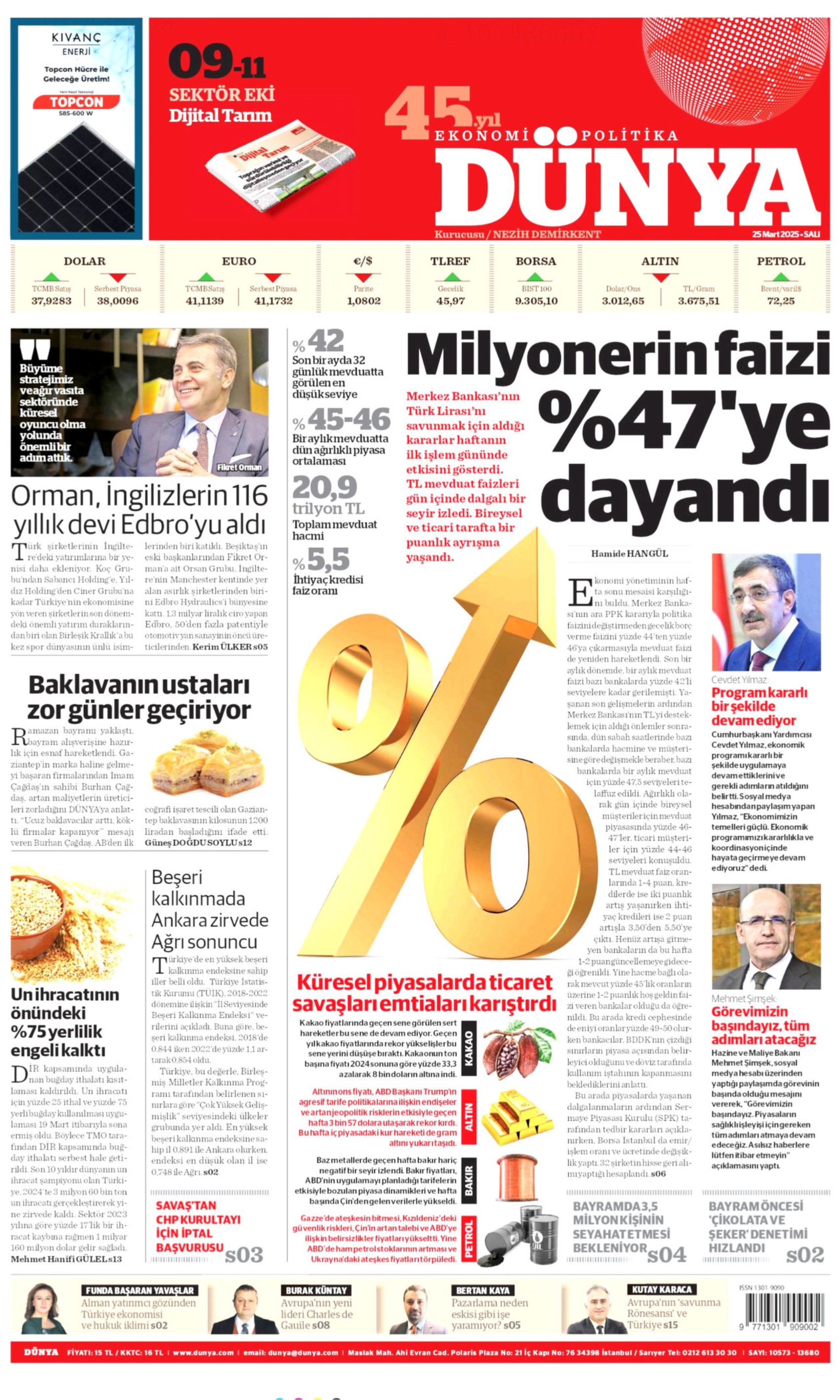 25 Mart 2025 gazete manşetleri: Gazeteler, yurt genelindeki İmamoğlu protestolarını nasıl gördü?