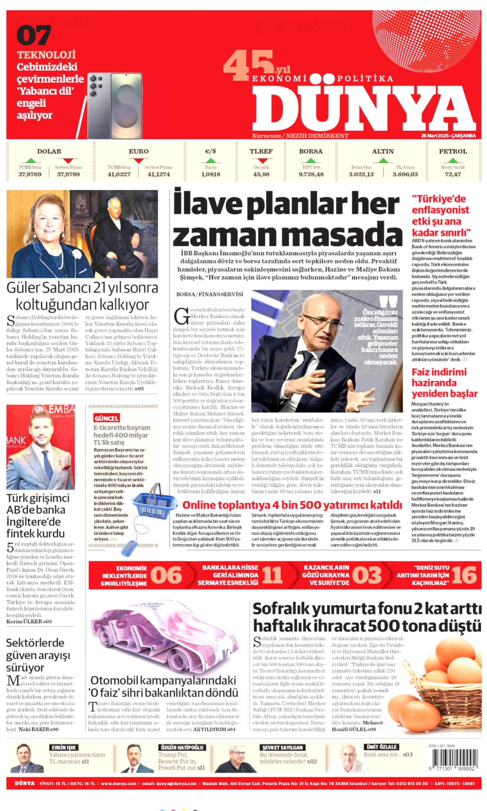 26 Mart 2025 gazete manşetleri: Yandaş medyanın hedefinde Ekrem İmamoğlu ve İBB var