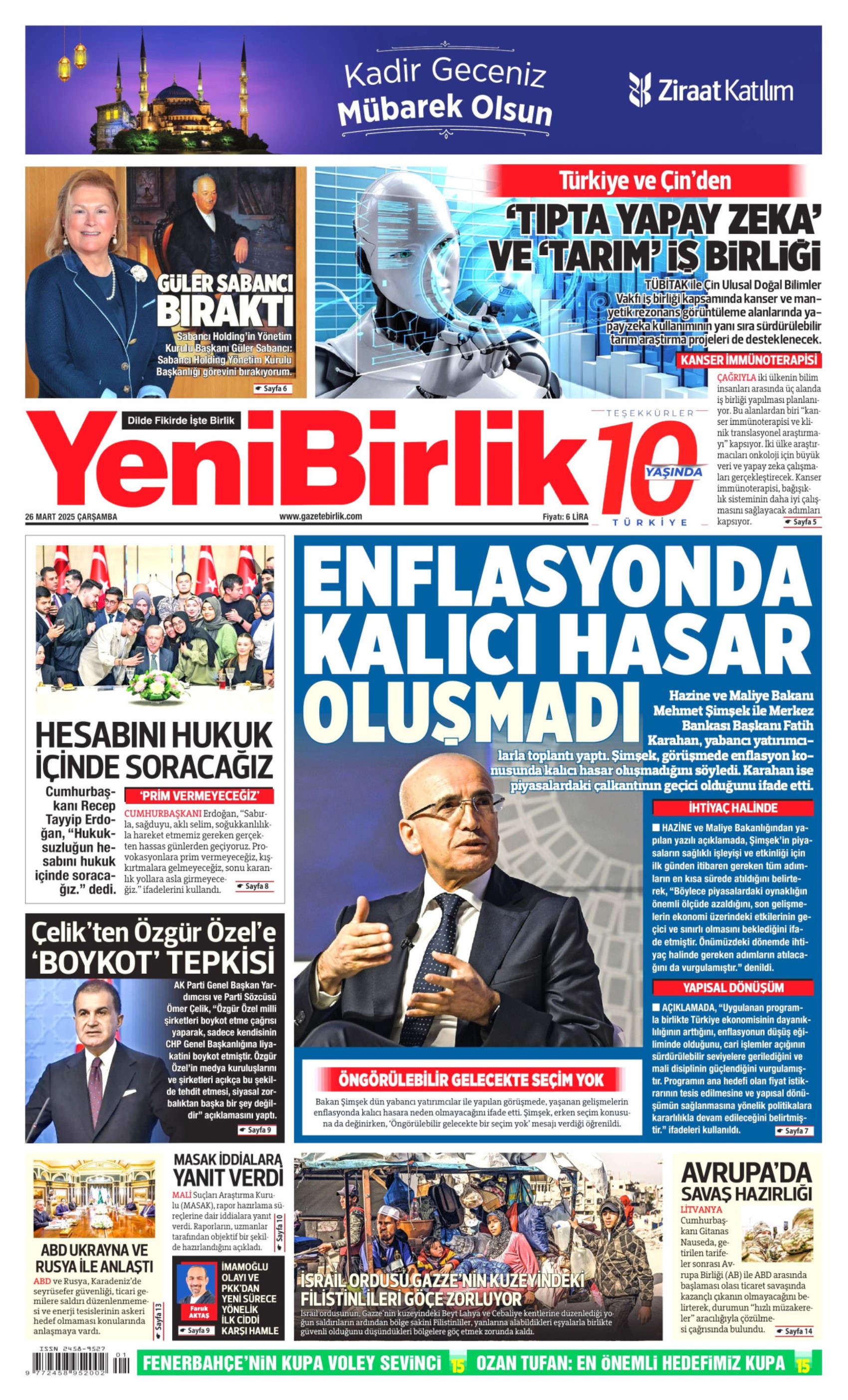 26 Mart 2025 gazete manşetleri: Yandaş medyanın hedefinde Ekrem İmamoğlu ve İBB var