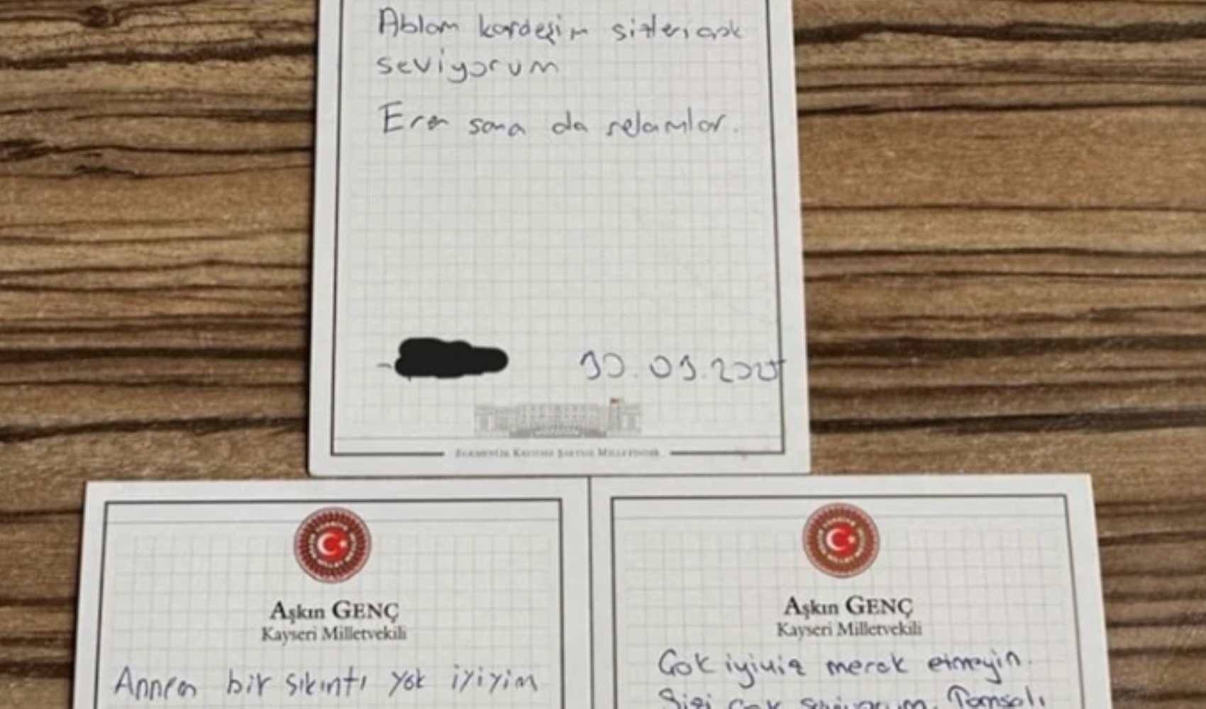 I messaggi inviati dai giovani di Kayseri alle loro famiglie dal carcere hanno commosso