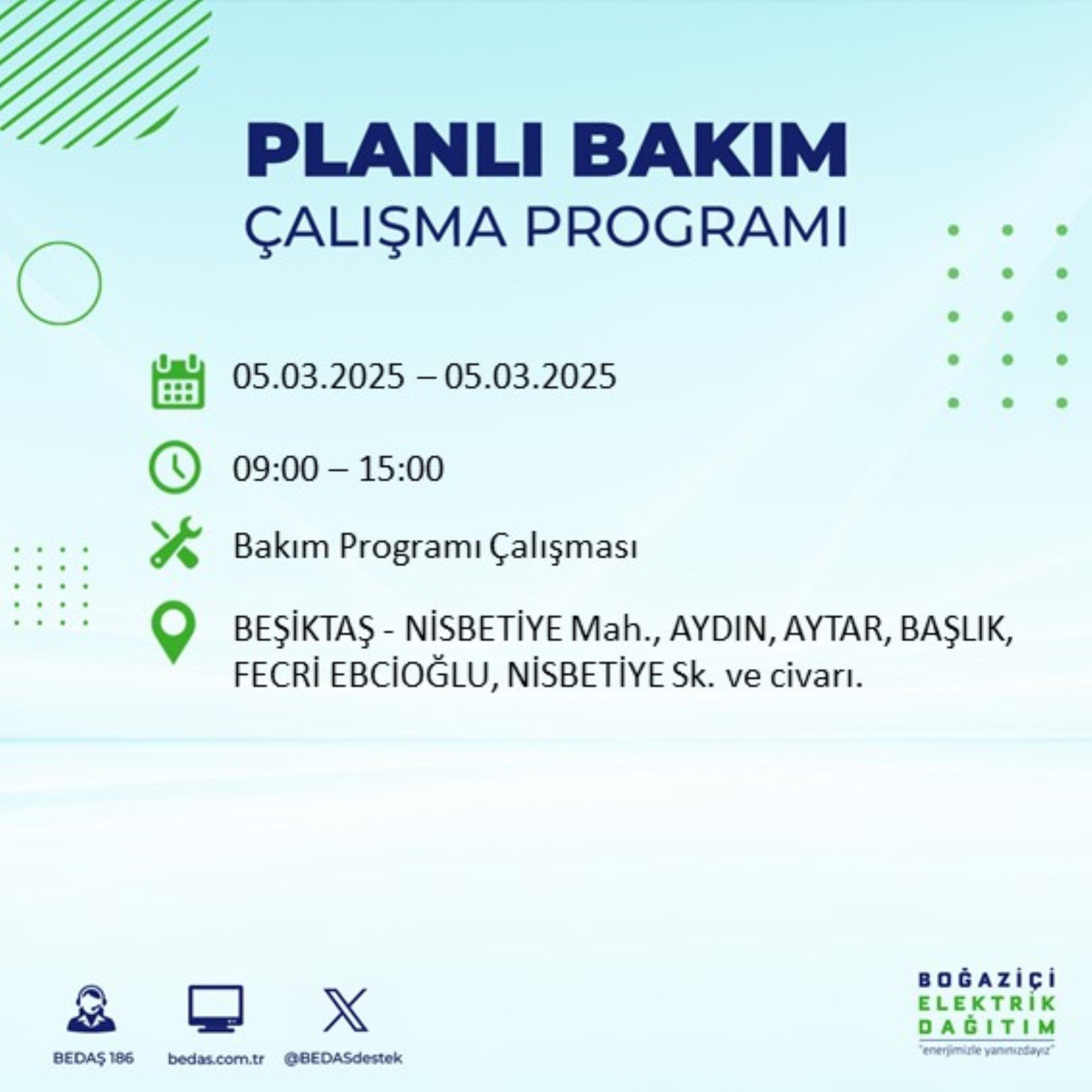 BEDAŞ açıkladı... İstanbul'da elektrik kesintisi: 5 Mart'ta hangi mahalleler etkilenecek?