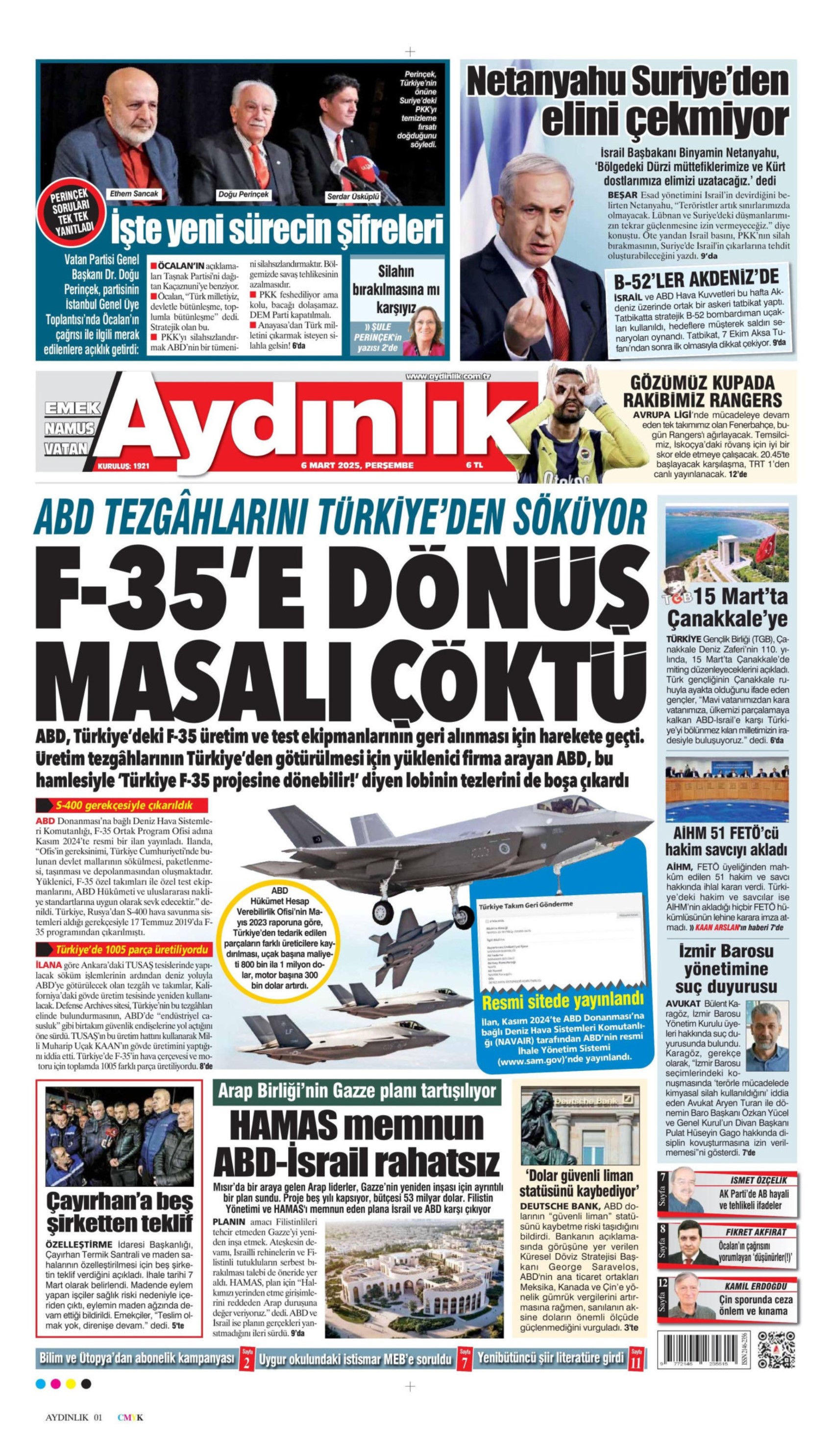 6 Mart 2025 gazete manşetleri: 'Bayram ikramiyesine 500 TL zam yapılacak'
