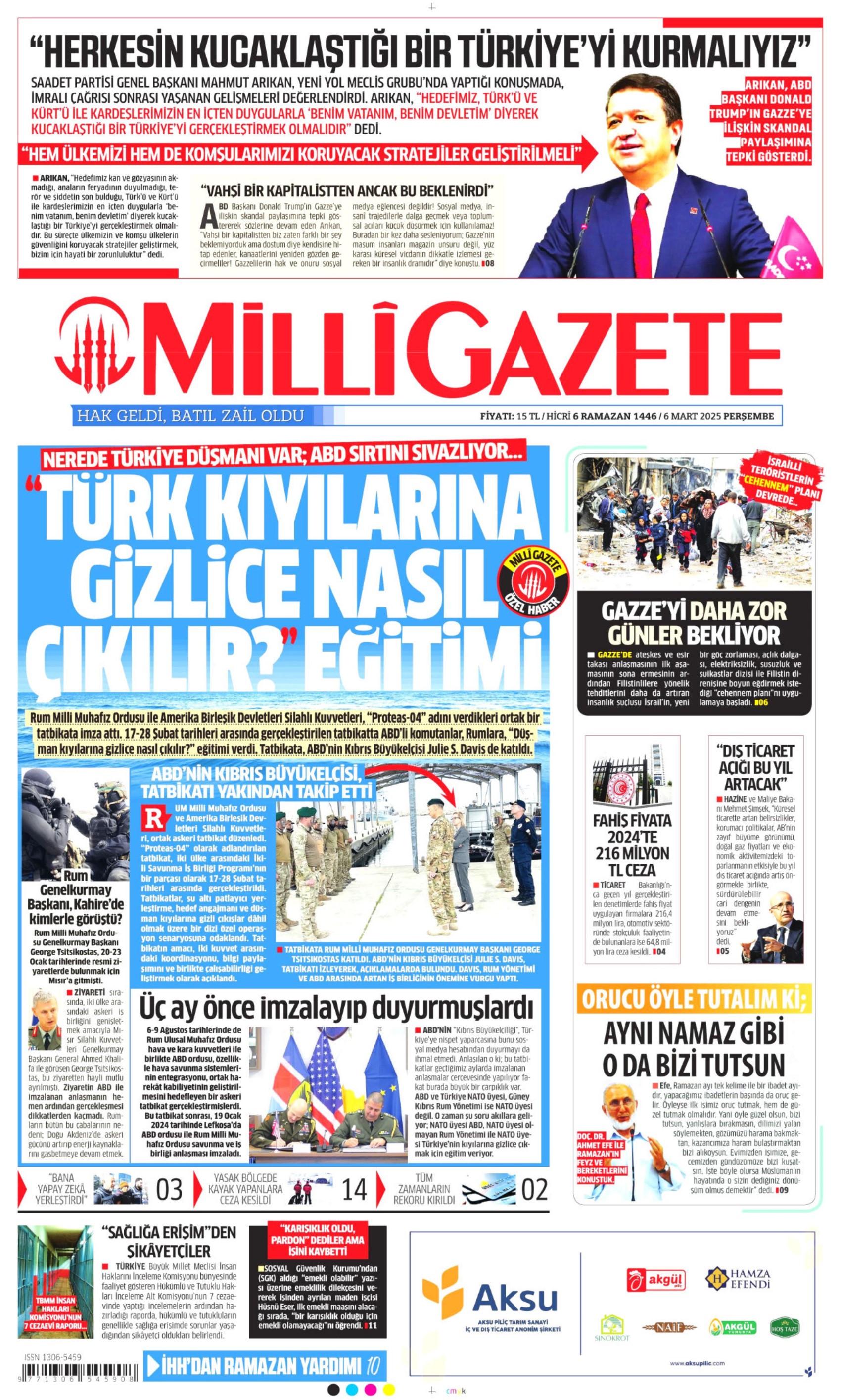 6 Mart 2025 gazete manşetleri: 'Bayram ikramiyesine 500 TL zam yapılacak'