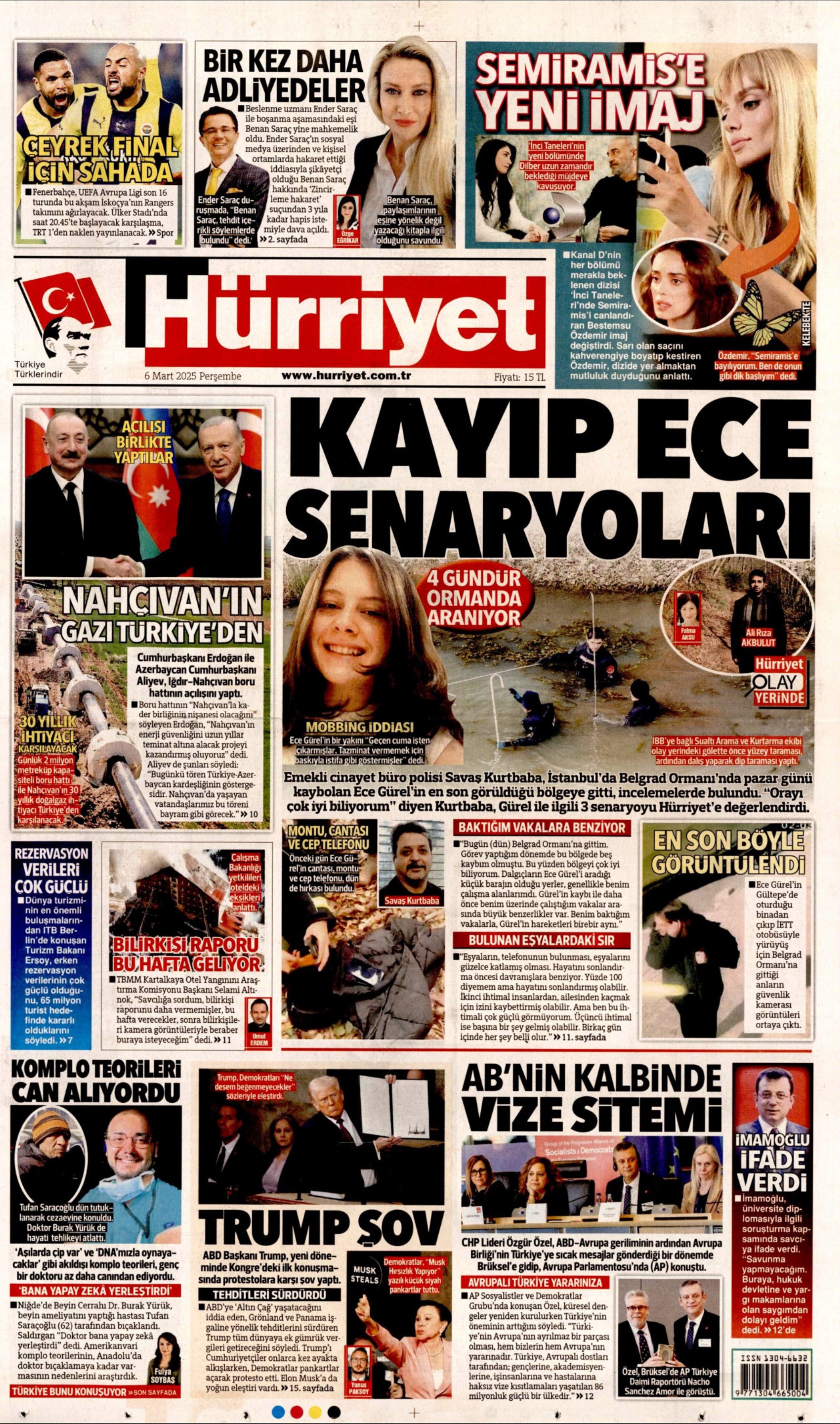 6 Mart 2025 gazete manşetleri: 'Bayram ikramiyesine 500 TL zam yapılacak'
