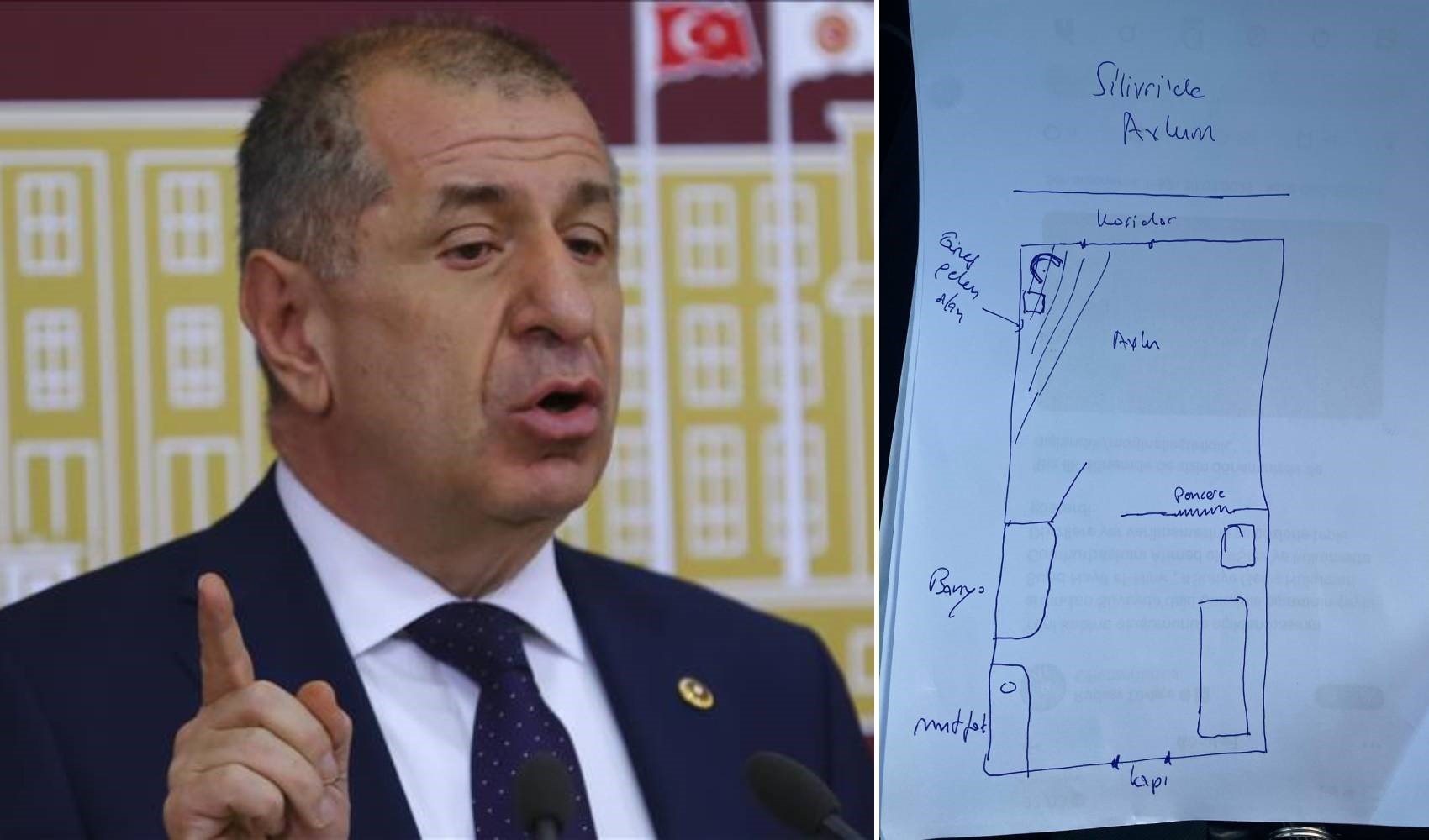 Ümit Özdağ, hücresinin krokisini paylaştı: 'Güneşin tadını çıkardım' Ümit Özdağ, hücresinin krokisini paylaştı: 'Güneşin tadını çıkardım'