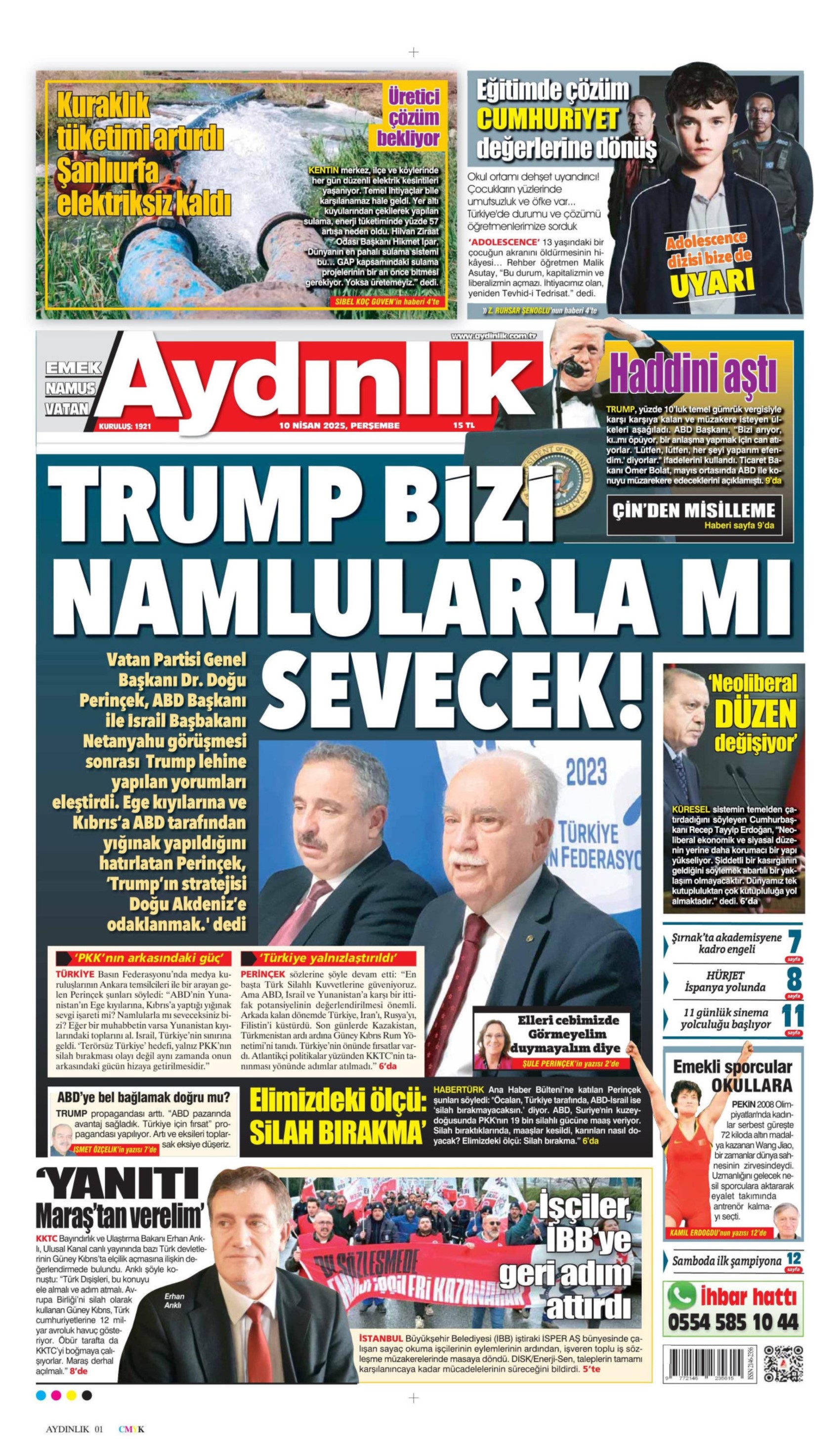 10 Nisan 2025 gazete manşetleri: Gazeteler, Erdoğan'ın CHP'yi hedef alan açıklamalarını nasıl gördü?