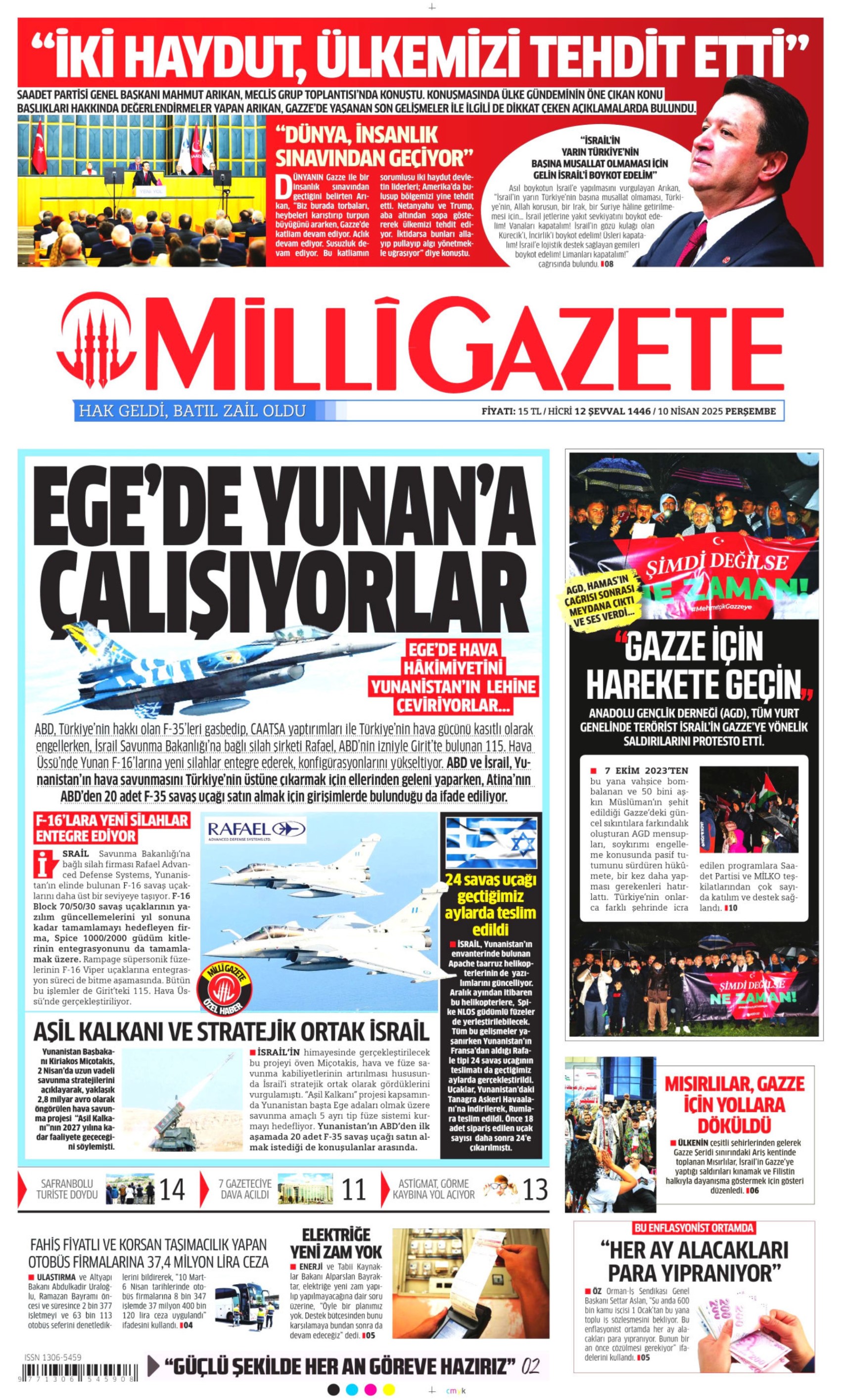 10 Nisan 2025 gazete manşetleri: Gazeteler, Erdoğan'ın CHP'yi hedef alan açıklamalarını nasıl gördü?