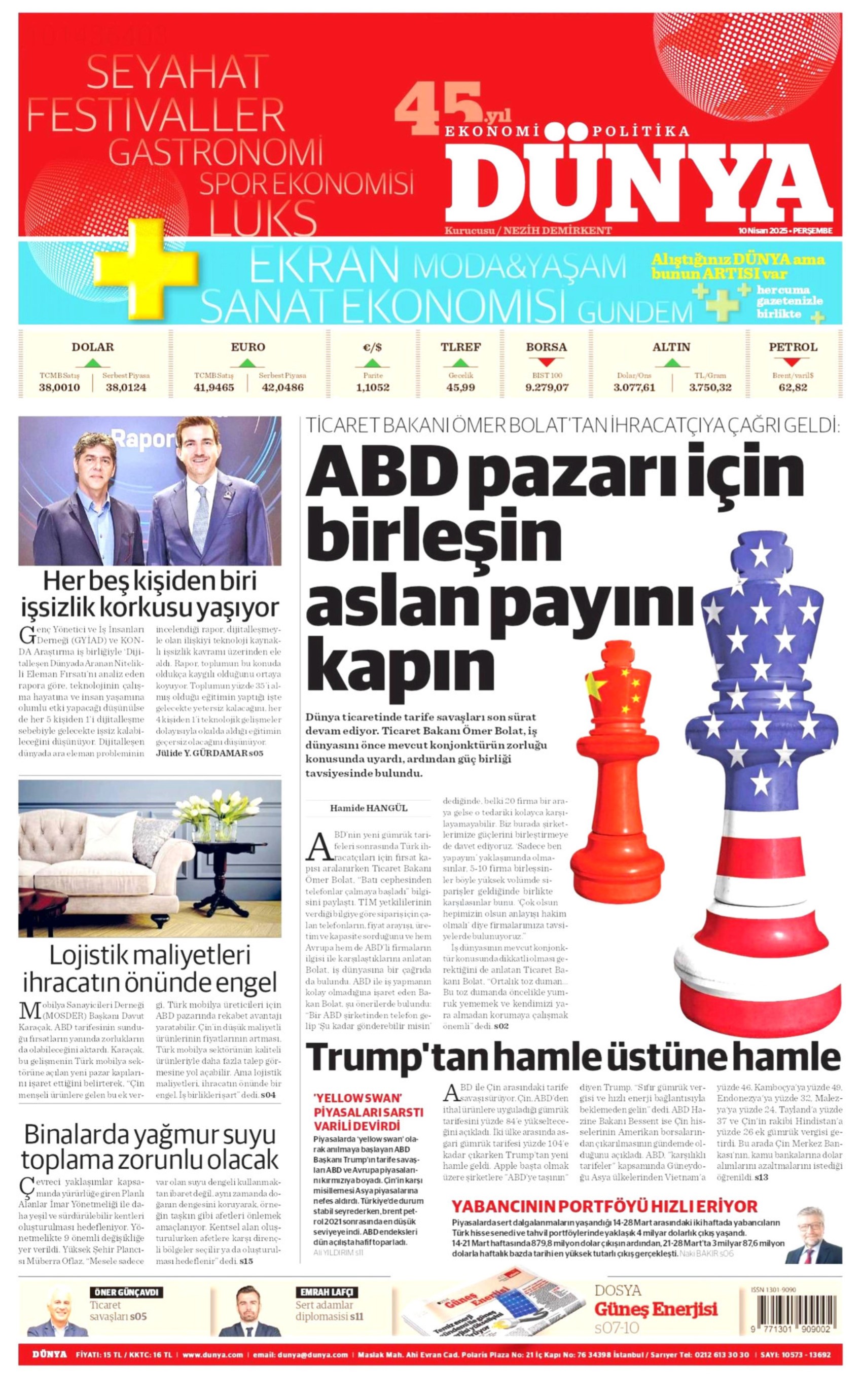 10 Nisan 2025 gazete manşetleri: Gazeteler, Erdoğan'ın CHP'yi hedef alan açıklamalarını nasıl gördü?