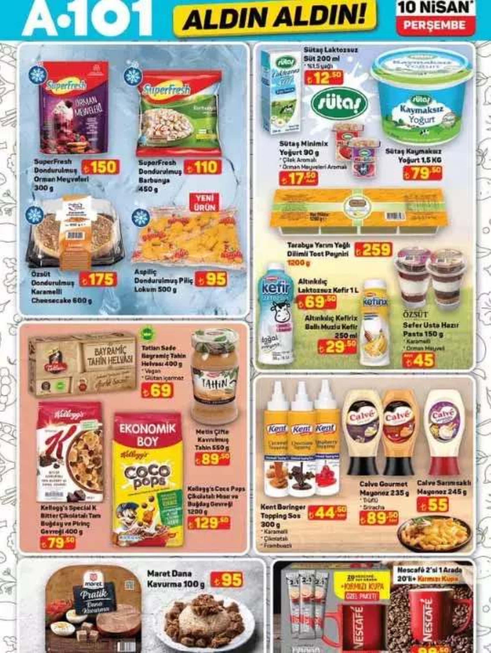 A101 Aldın Aldın kataloğu yayımlandı! 10 Nisan Perşembe A101 marketlere hangi ürünler geliyor? İndirimde neler var