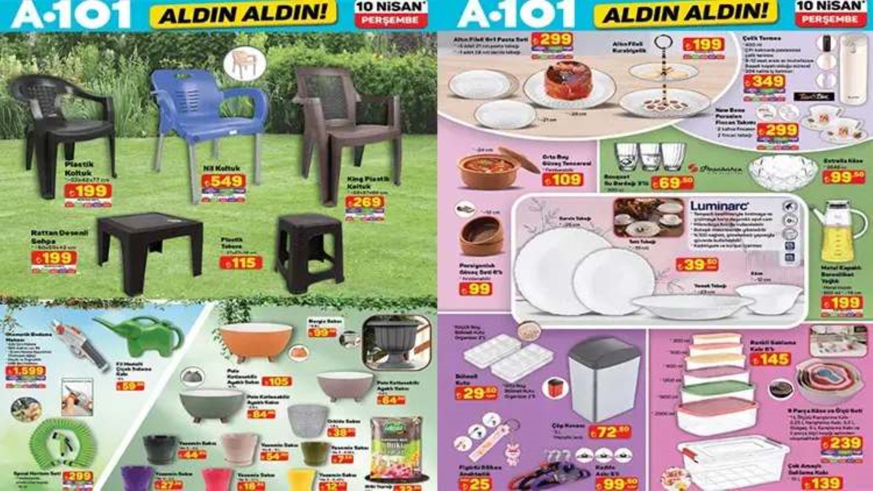 A101 Aldın Aldın kataloğu yayımlandı! 10 Nisan Perşembe A101 marketlere hangi ürünler geliyor? İndirimde neler var
