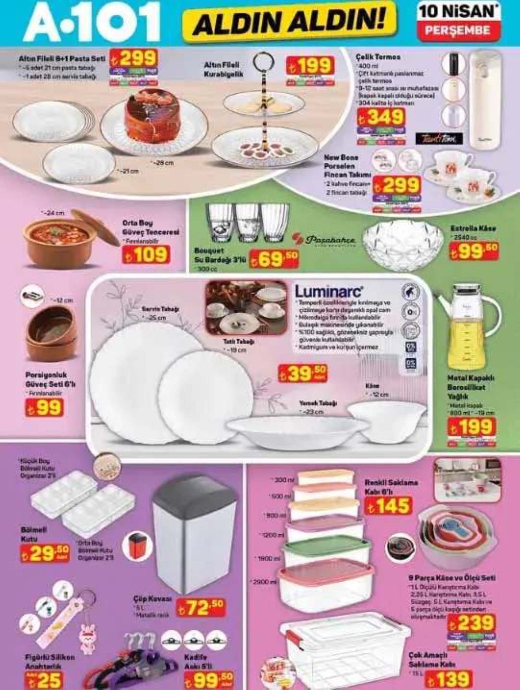 A101 Aldın Aldın kataloğu yayımlandı! 10 Nisan Perşembe A101 marketlere hangi ürünler geliyor? İndirimde neler var