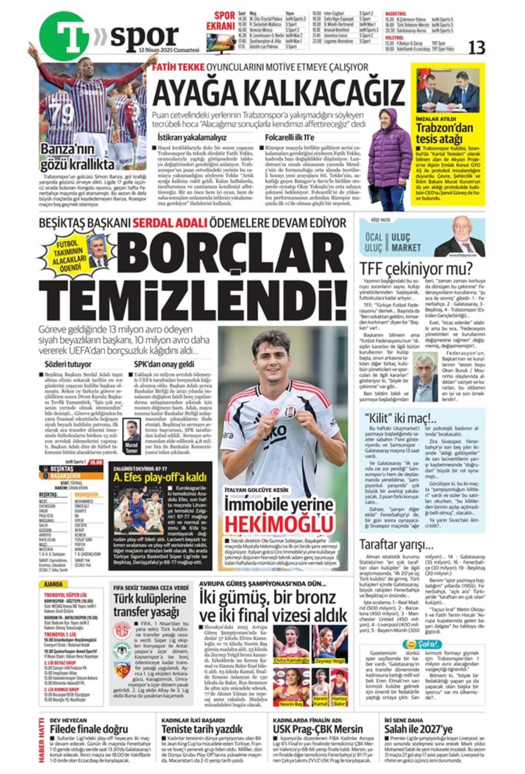 Sporda günün manşetleri... Osimhen sinyali verdi: 'Veda gibi...'