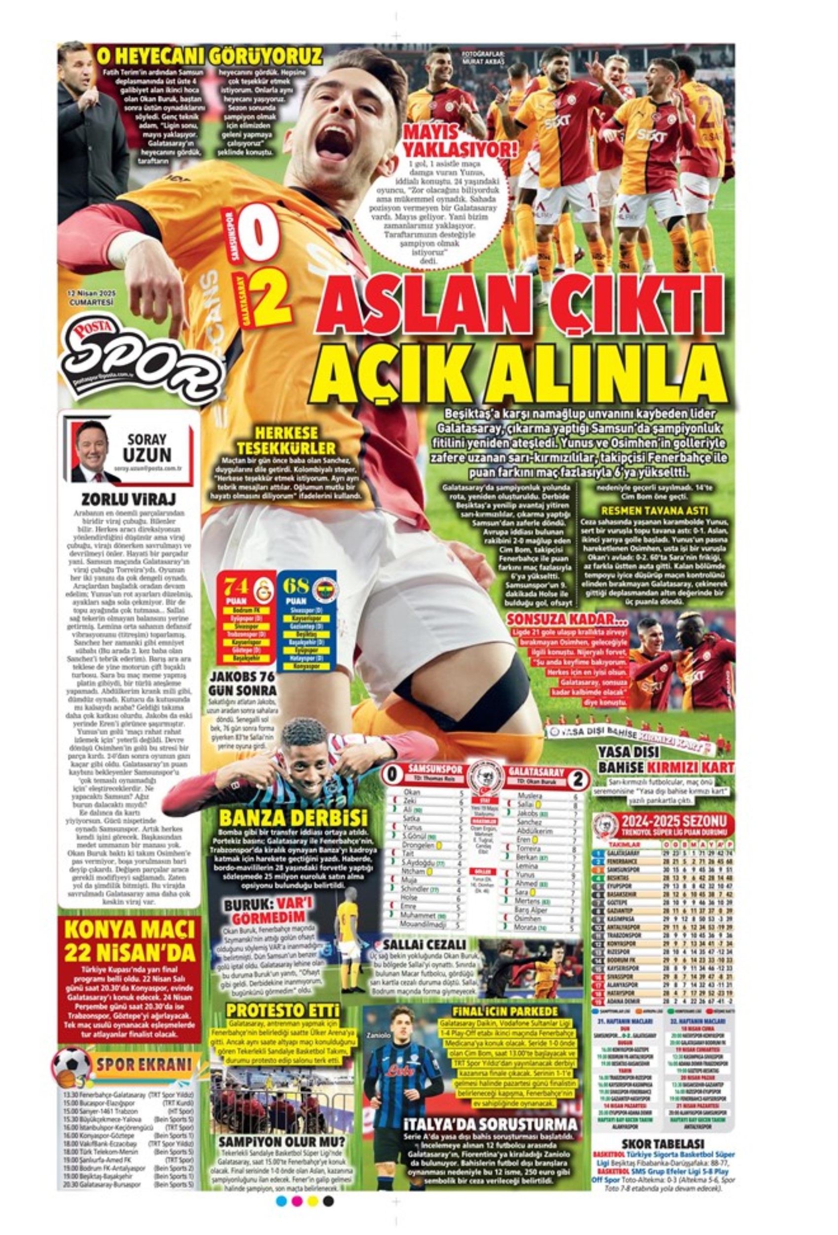 Sporda günün manşetleri... Osimhen sinyali verdi: 'Veda gibi...'