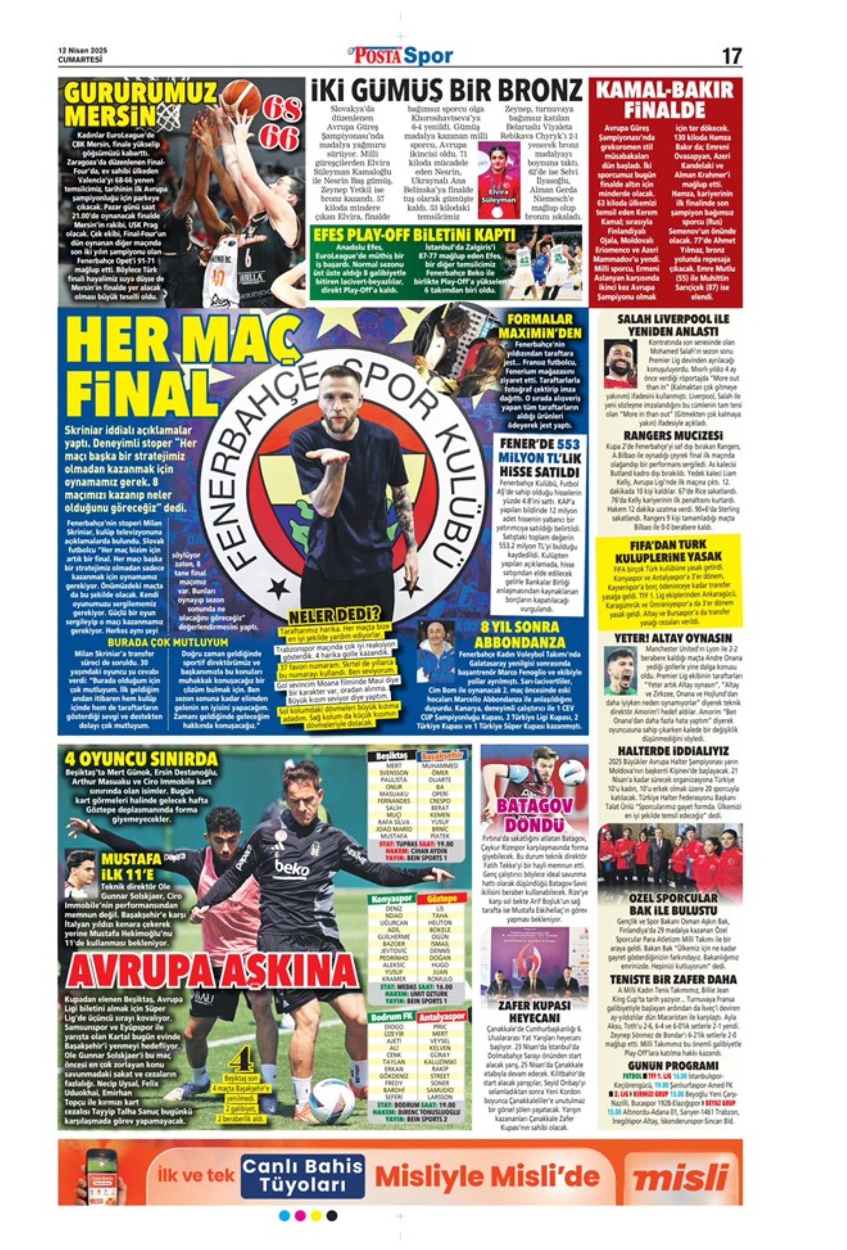 Sporda günün manşetleri... Osimhen sinyali verdi: 'Veda gibi...'