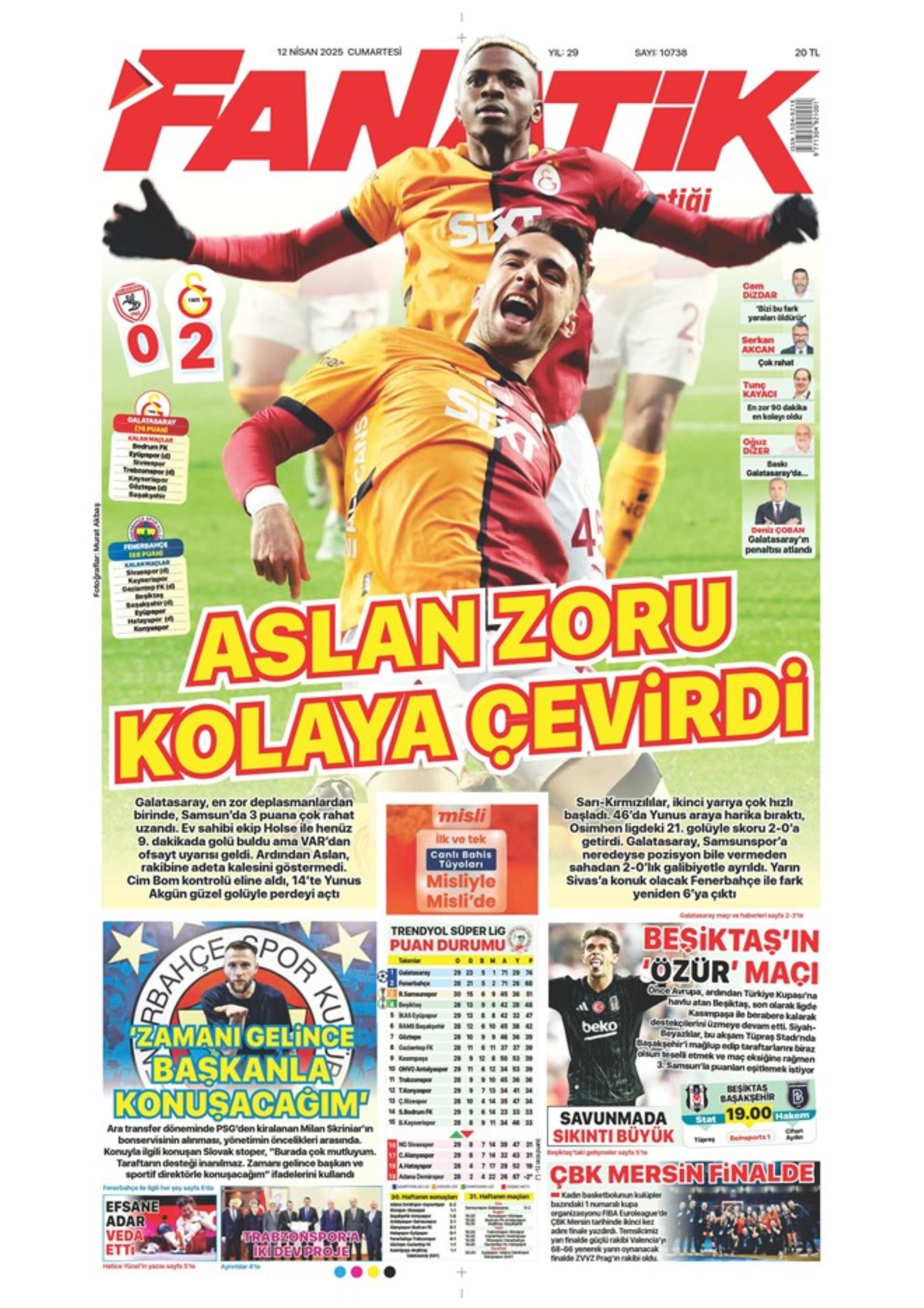 Sporda günün manşetleri... Osimhen sinyali verdi: 'Veda gibi...'