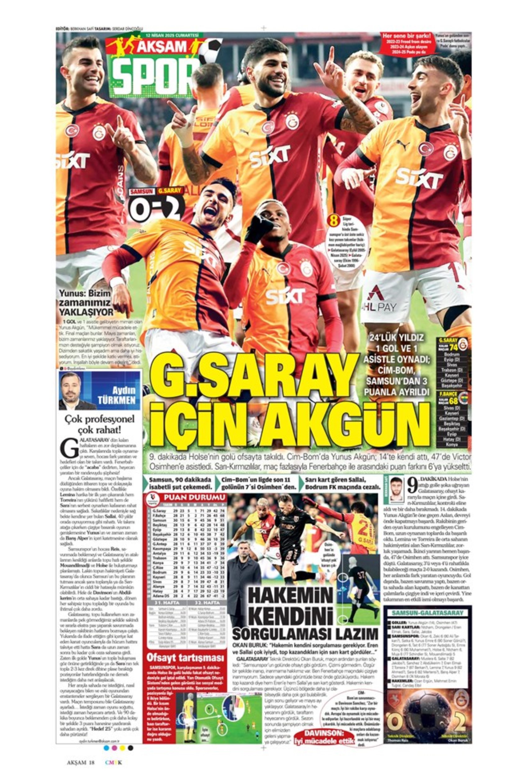 Sporda günün manşetleri... Osimhen sinyali verdi: 'Veda gibi...'