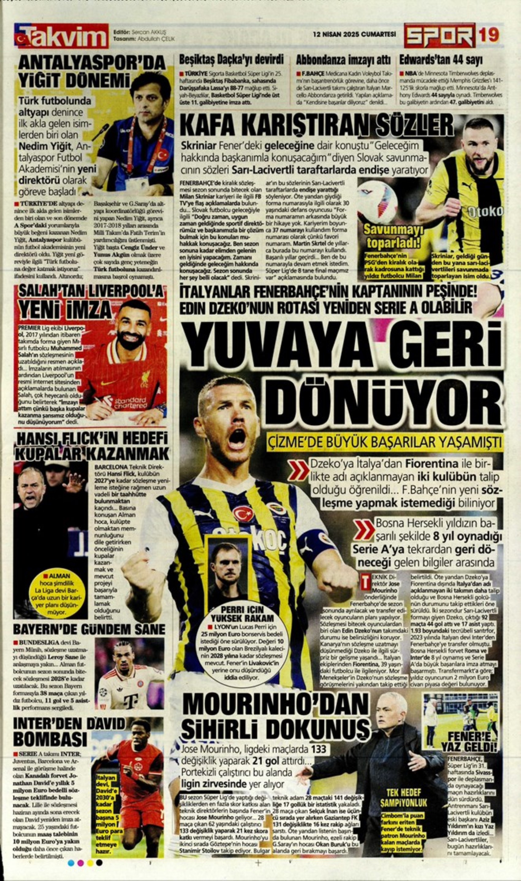 Sporda günün manşetleri... Osimhen sinyali verdi: 'Veda gibi...'