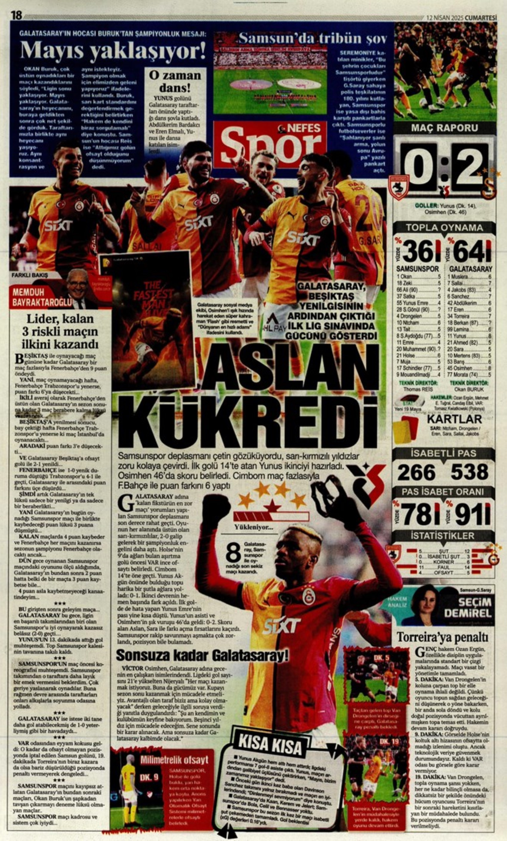 Sporda günün manşetleri... Osimhen sinyali verdi: 'Veda gibi...'