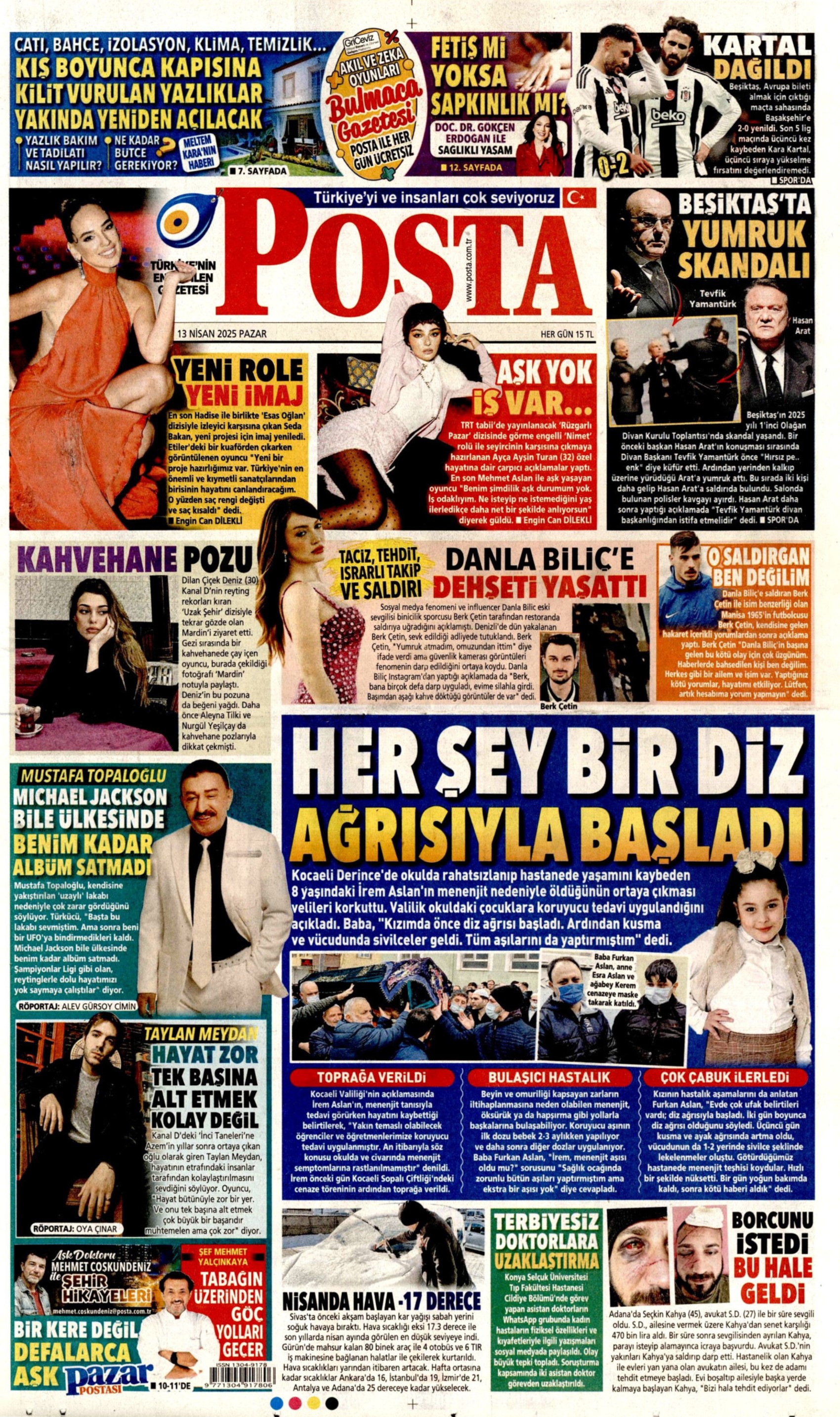 13 Nisan 2025 gazete manşetleri